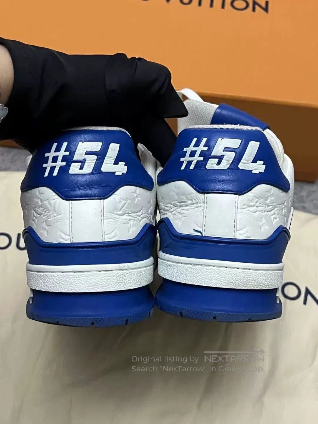 Louis Vuitton louis vuitton blue and white trainer shoes. Size US 7 / EU 40 - 8 Thumbnail
