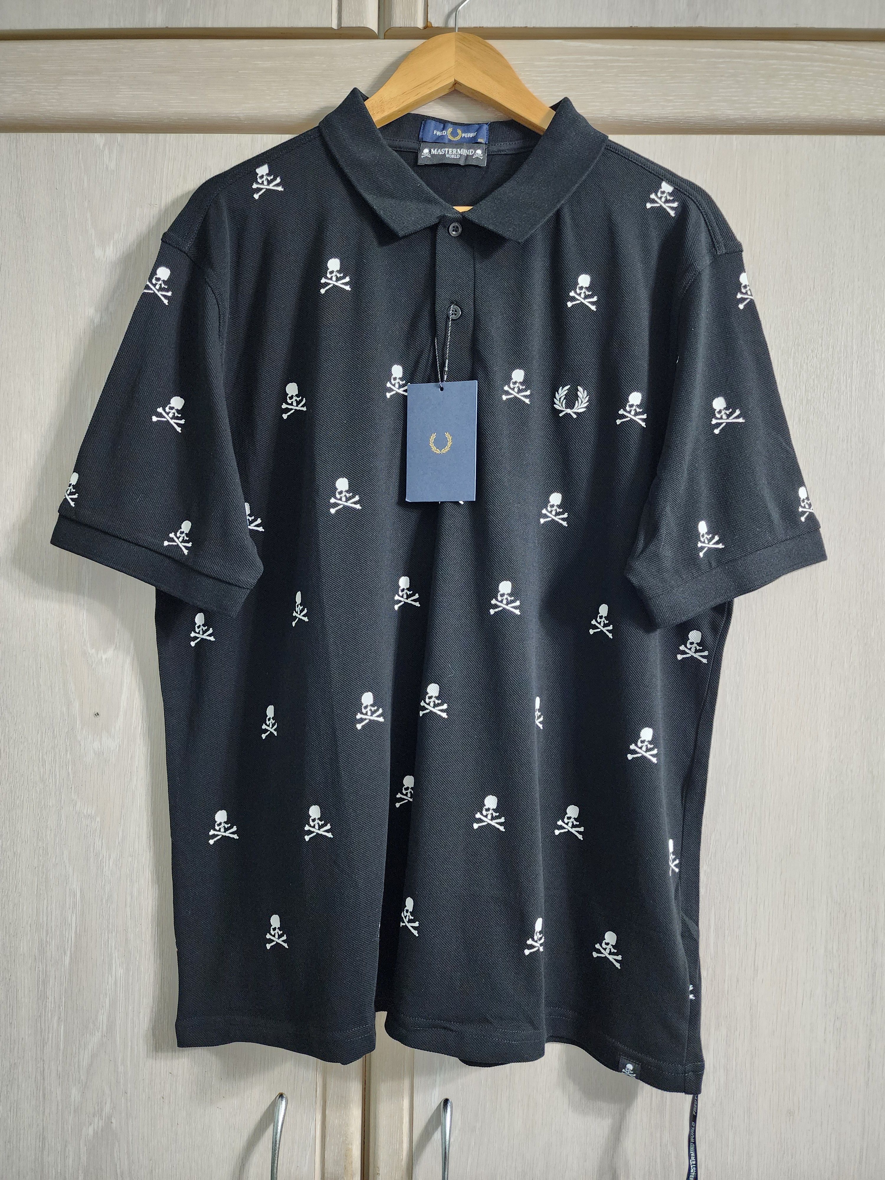 Mastermind Japan Fred Perry x Mastermind Polo Shirt Size US XXL / EU 58 / 5 - 1 Thumbnail