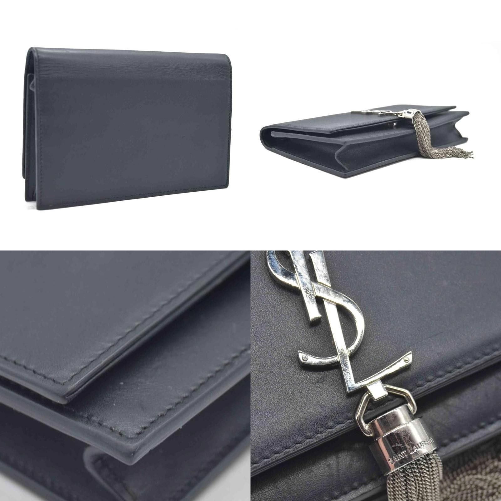 Saint Laurent Paris Saint Laurent Smooth Calfskin Classic Monogram Kate Tassel Size ONE SIZE - 3 Thumbnail