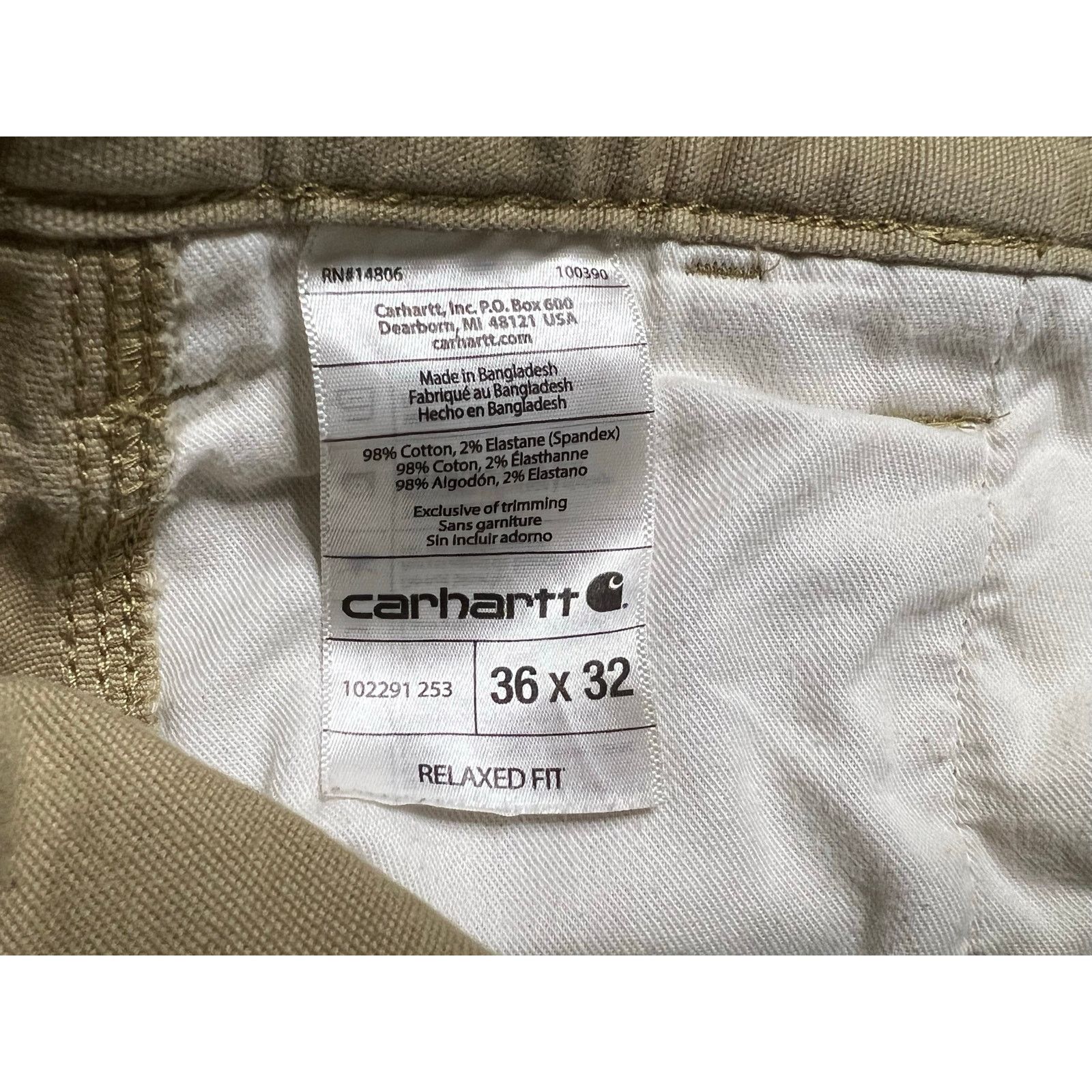 Carhartt Carhartt Relaxed Fit Carpenter Work Pants 36x32 Size US 36 / EU 52 - 4 Thumbnail