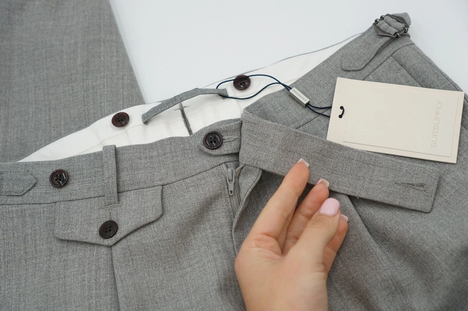 Suitsupply Men Suitsupply Pants Brentwood Grey Wool Size UK/US36 Size 36R - 3 Thumbnail