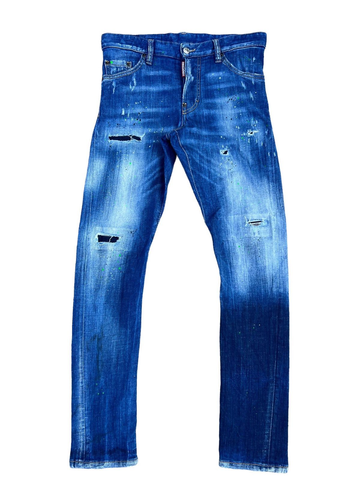 Dsquared2 Dsquared2 Distressed Denim Jeans Slim Fit Size US 29 - 1 Thumbnail
