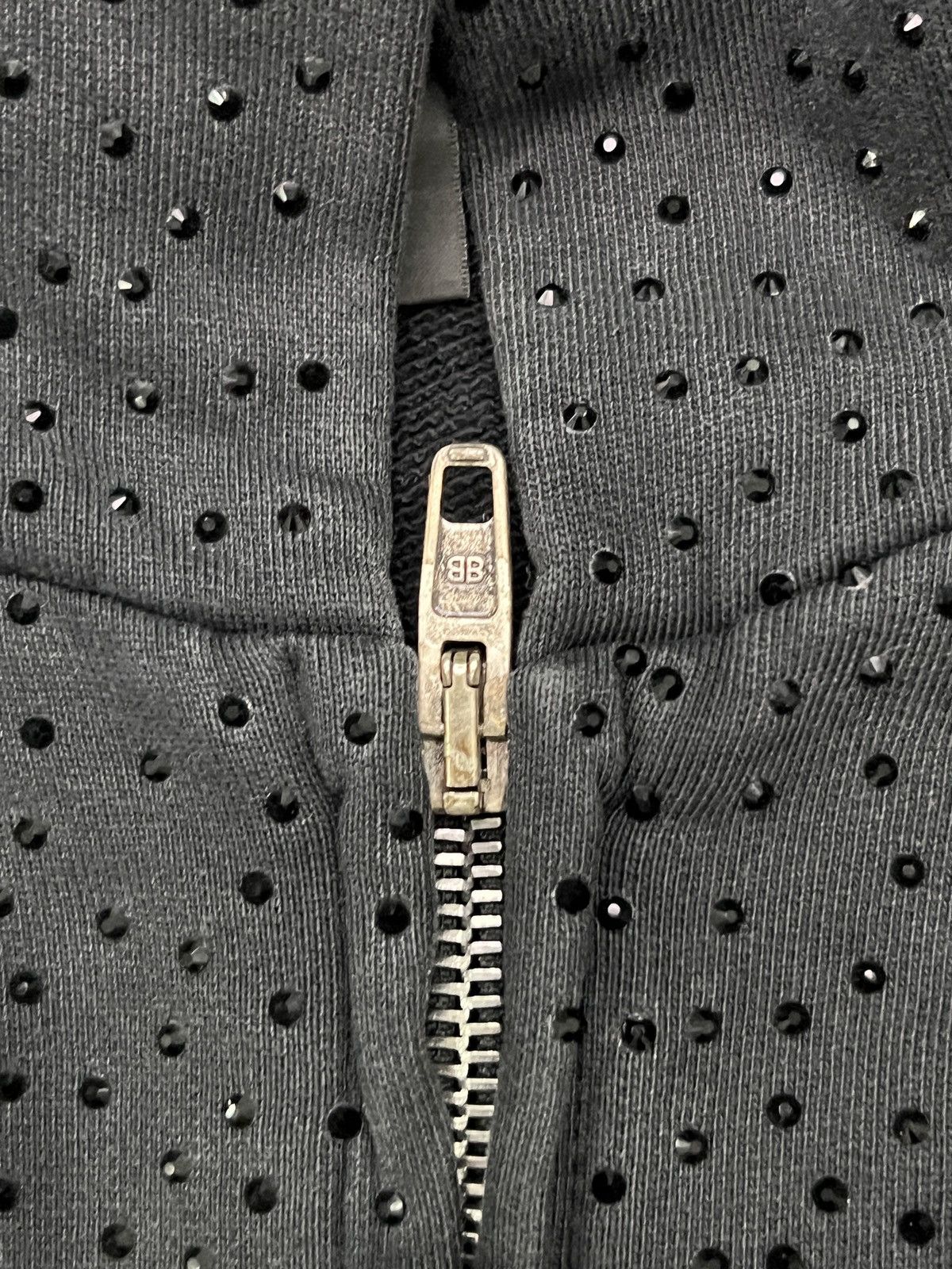 Balenciaga Balenciaga SS23 Runway “Mud” Crystal Zip Hoodie Size US M / EU 48-50 / 2 - 14 Thumbnail