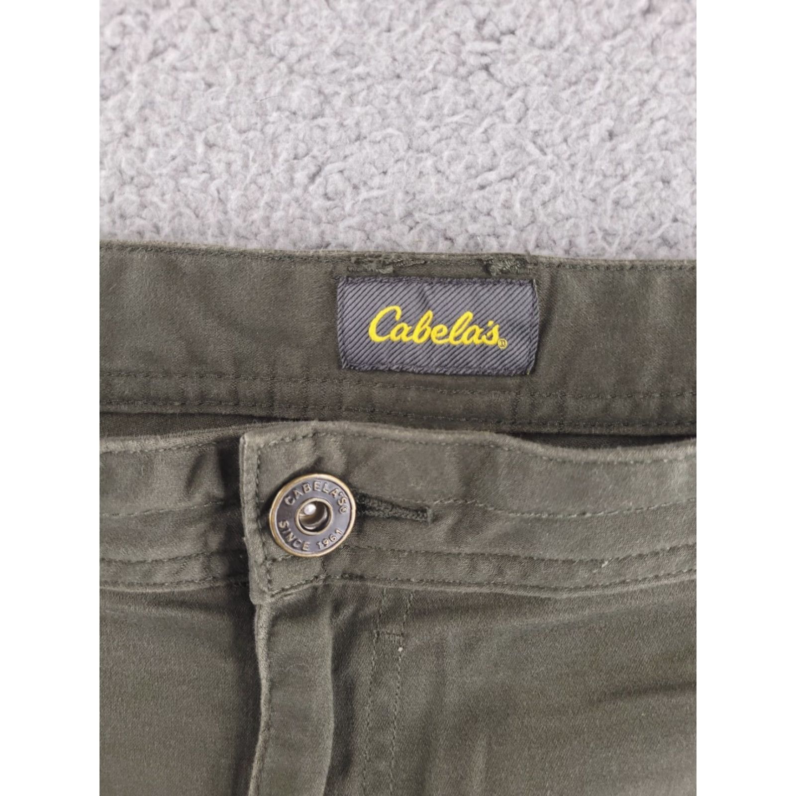 Vintage Cabela's Pants Cargo Men 40x31 Green Army Military Work Regular Relaxed Front Flat Inseam 31" Size US 40 / EU 56 - 6 Thumbnail
