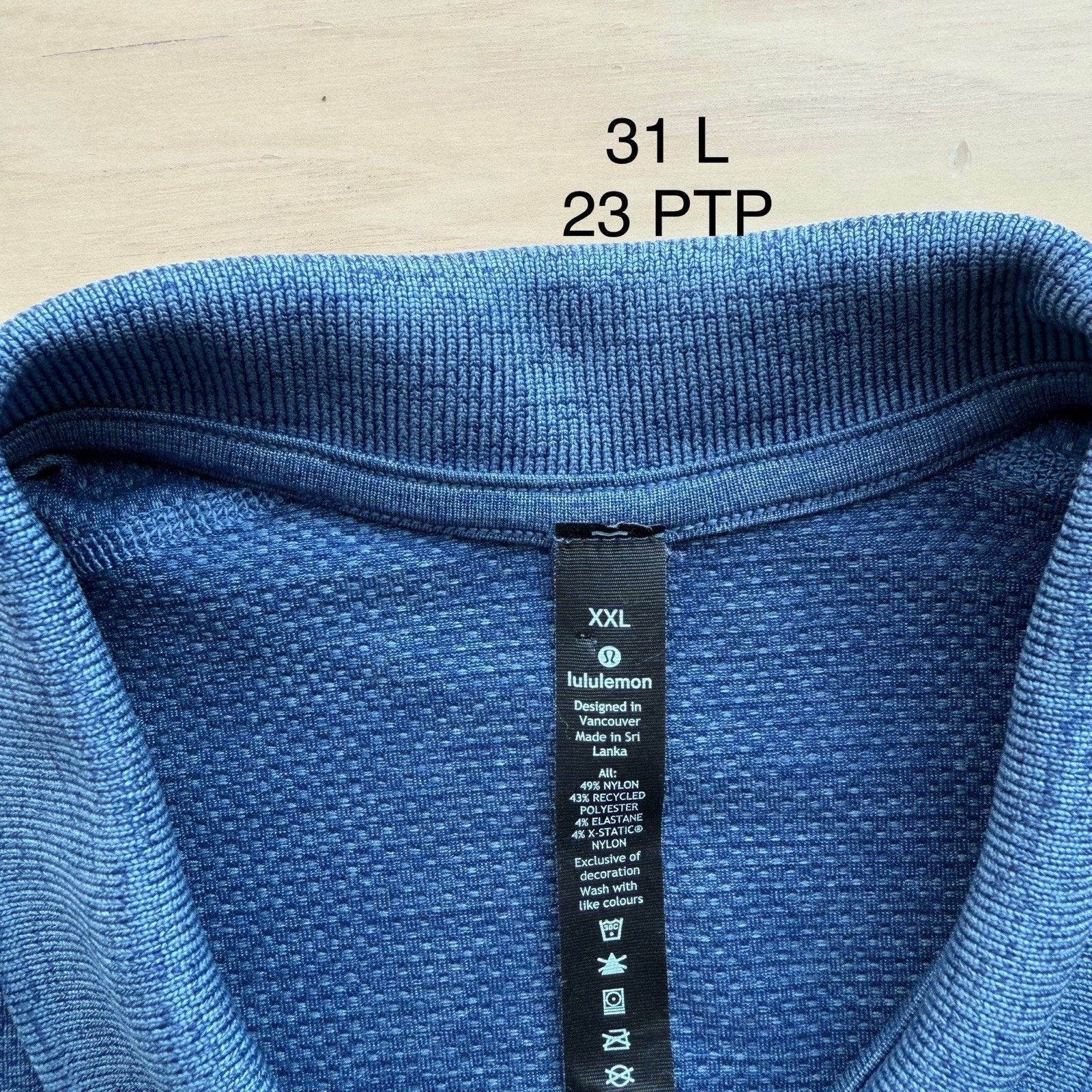 Lululemon Lululemon Polo Shirt 2XL Short Sleeve Metal Vent Sportswear Size US XXL / EU 58 / 5 - 6 Thumbnail