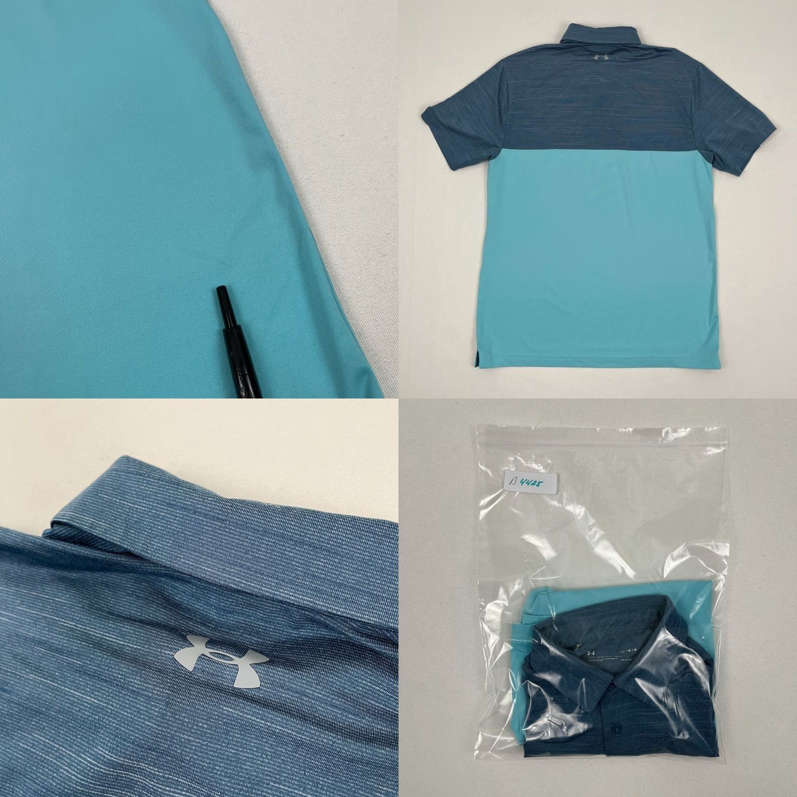 Under Armour **Men's Blue Under Armour Heatgear Polo Shirt M Colorblock Golf** User: Men's Blue Under Armour Heatgear Polo Shirt M Colorblock Golf Size US M / EU 48-50 / 2 - 8 Thumbnail