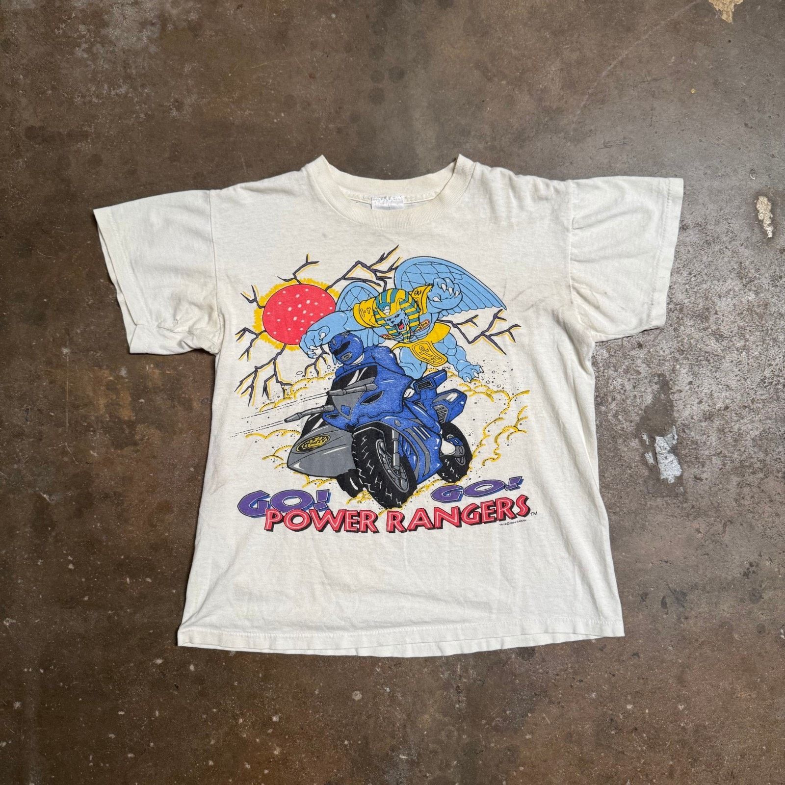 Vintage 1994 Saban Go! Power Rangers T Shirt Logotel - Sz Small Size US S / EU 44-46 / 1 - 1 Thumbnail