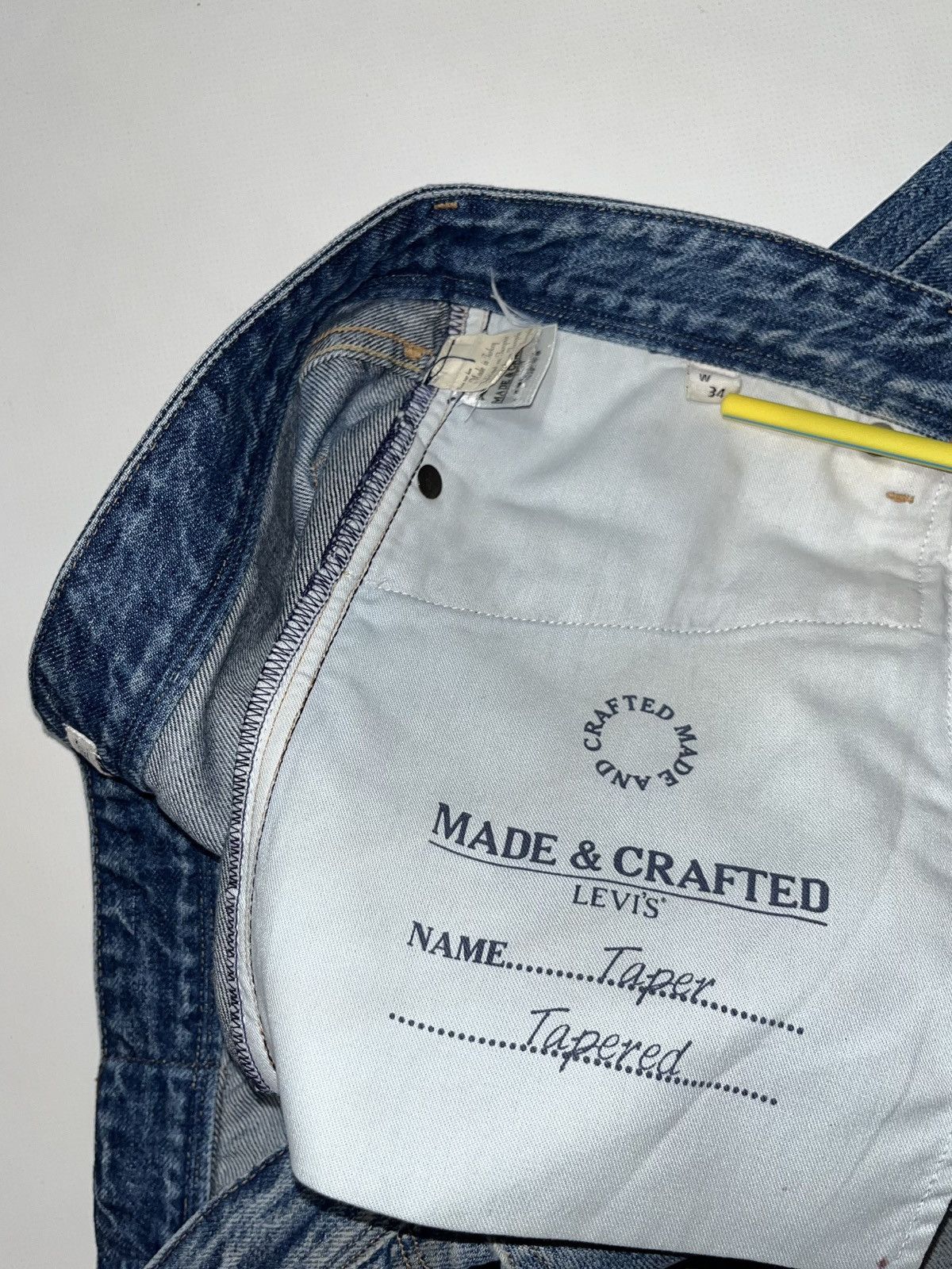 Levi's Made & Crafted VTG Japan Levi’s Made&Crafted big E taper salvadge jeans Size US 34 / EU 50 - 7 Thumbnail