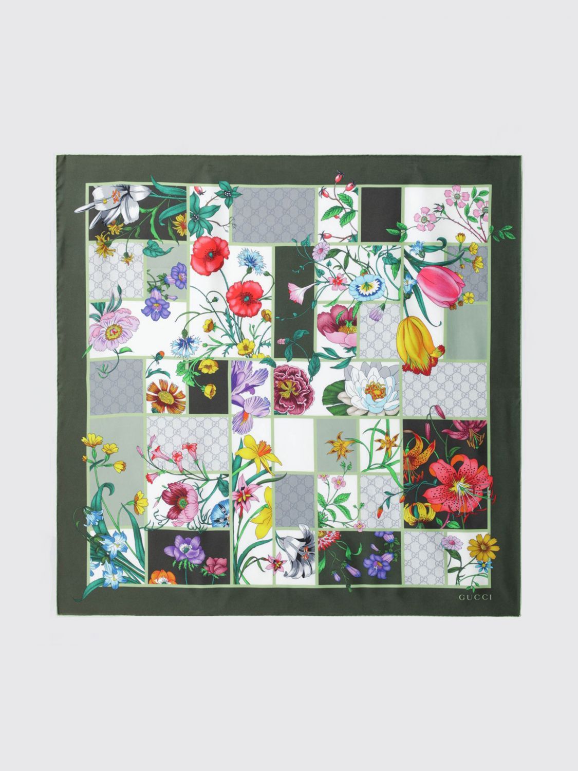 Gucci Gucci Neck Scarf Woman Green Size ONE SIZE - 1 Thumbnail