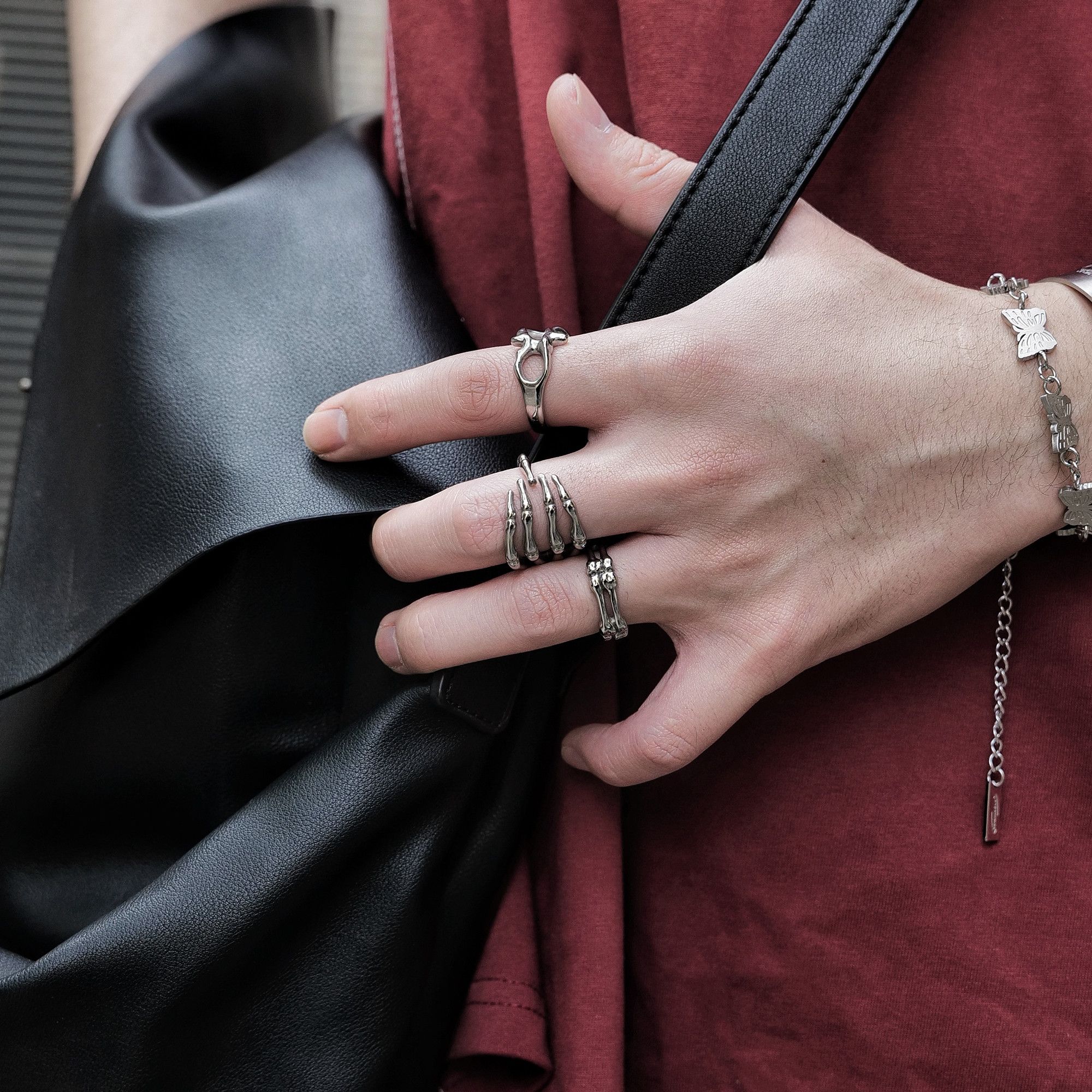 Jewelry New Trend Jewelry Rings Open Size Chrome Ring (Size 7-13) Size ONE SIZE - 3 Thumbnail