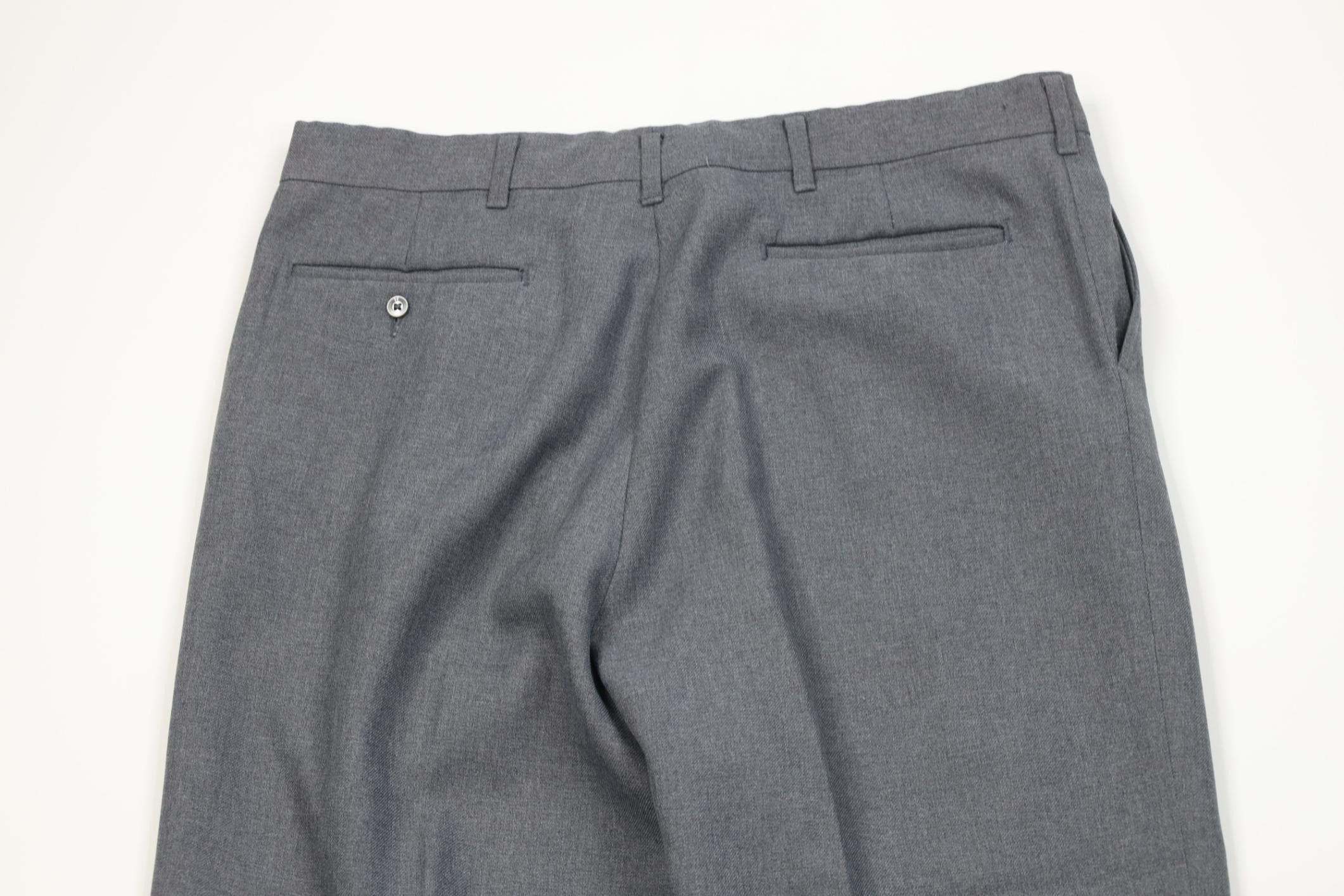 Vintage Vintage 70s Streetwear Flared Wide Leg Chino Pants Gray USA Size US 34 / EU 50 - 10 Thumbnail