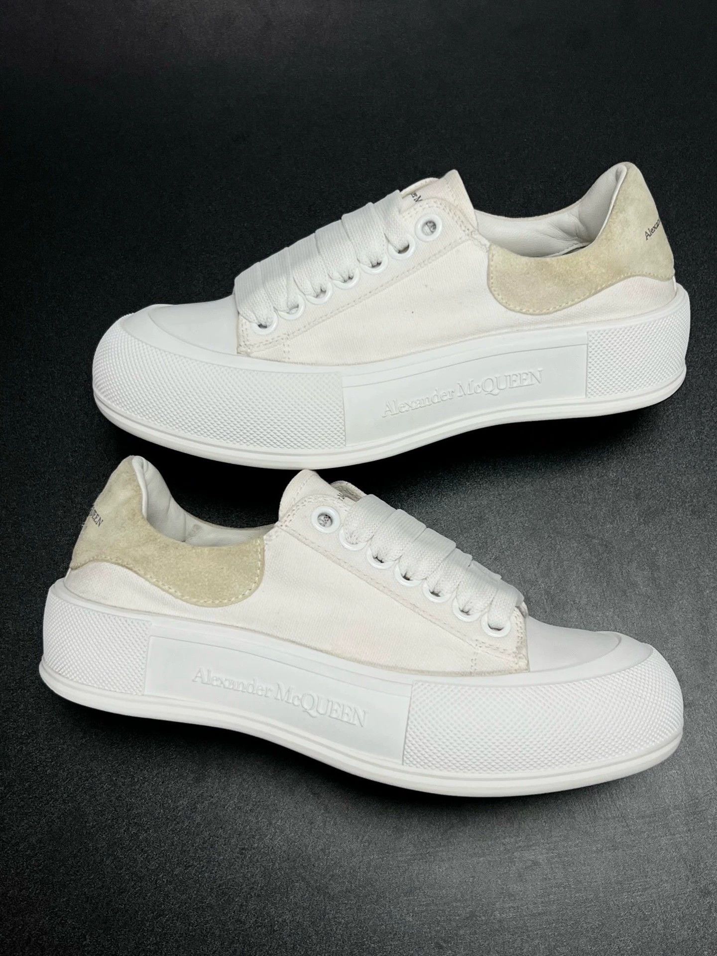 Alexander McQueen mcq canvas shoes with cream accents size 36 Size US 5.5 / EU 38 - 5 Thumbnail