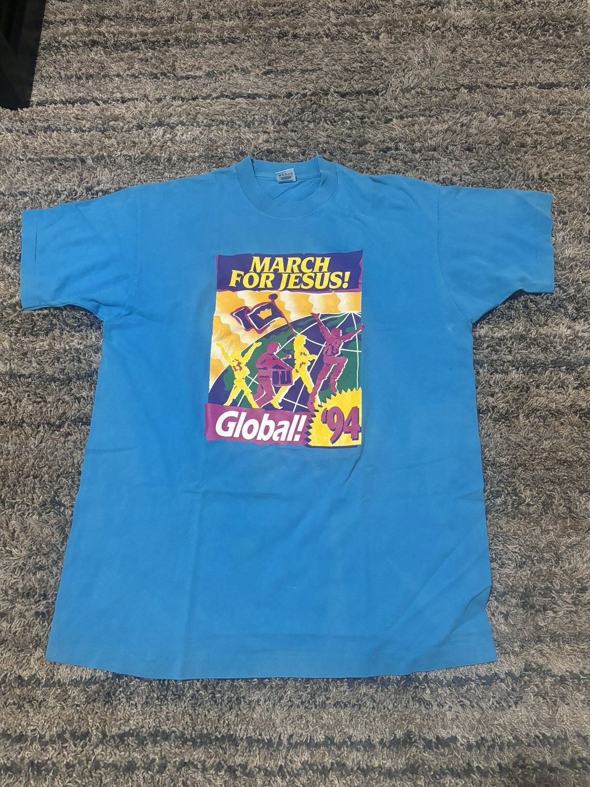 Vintage Vintage 1994 Jesus tee Size US XL / EU 56 / 4 - 1 Thumbnail