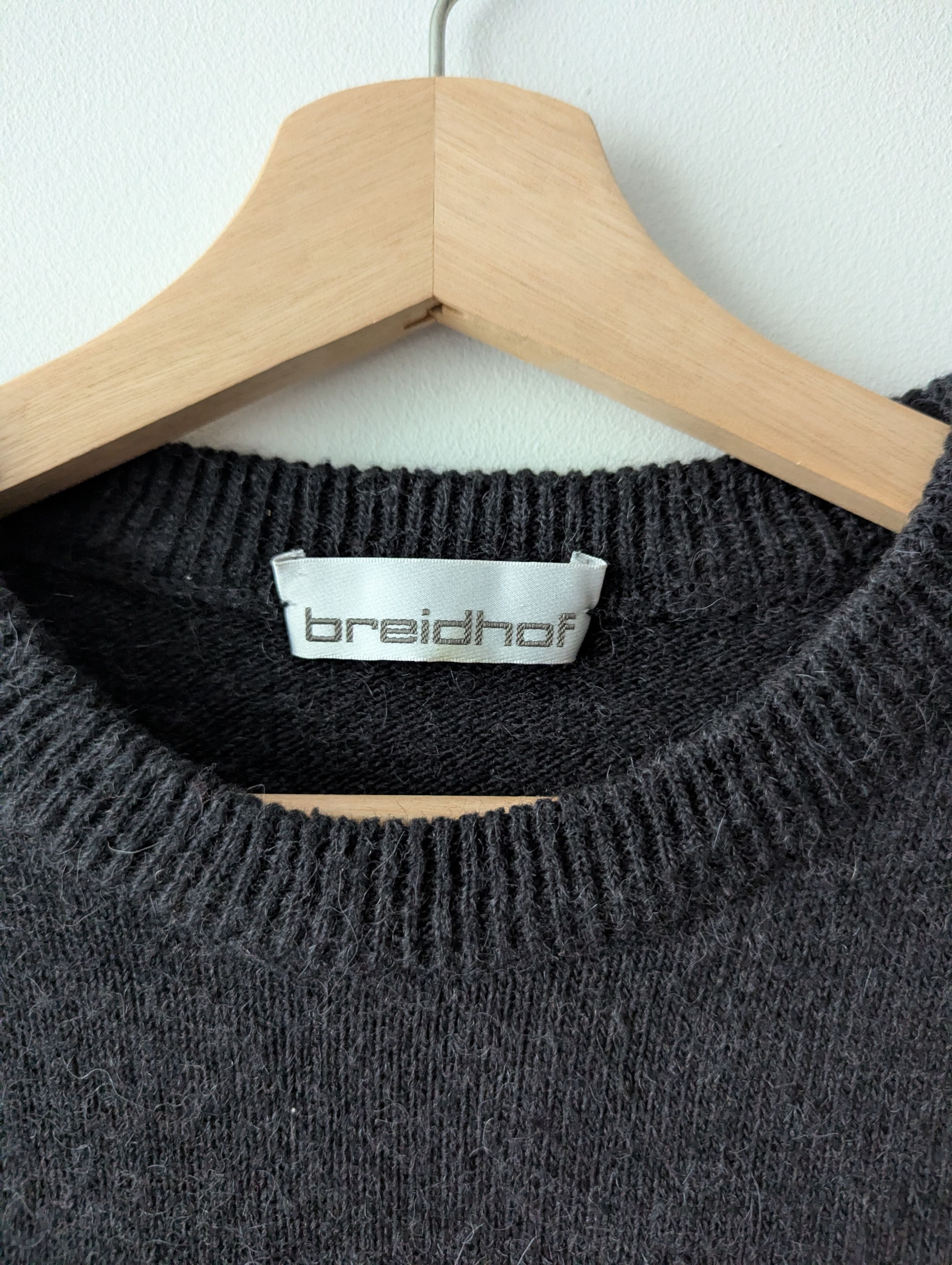 Vintage Breidhof Vintage Wool Blend Knit Sweater Geometric Black Size US M / EU 48-50 / 2 - 2 Thumbnail