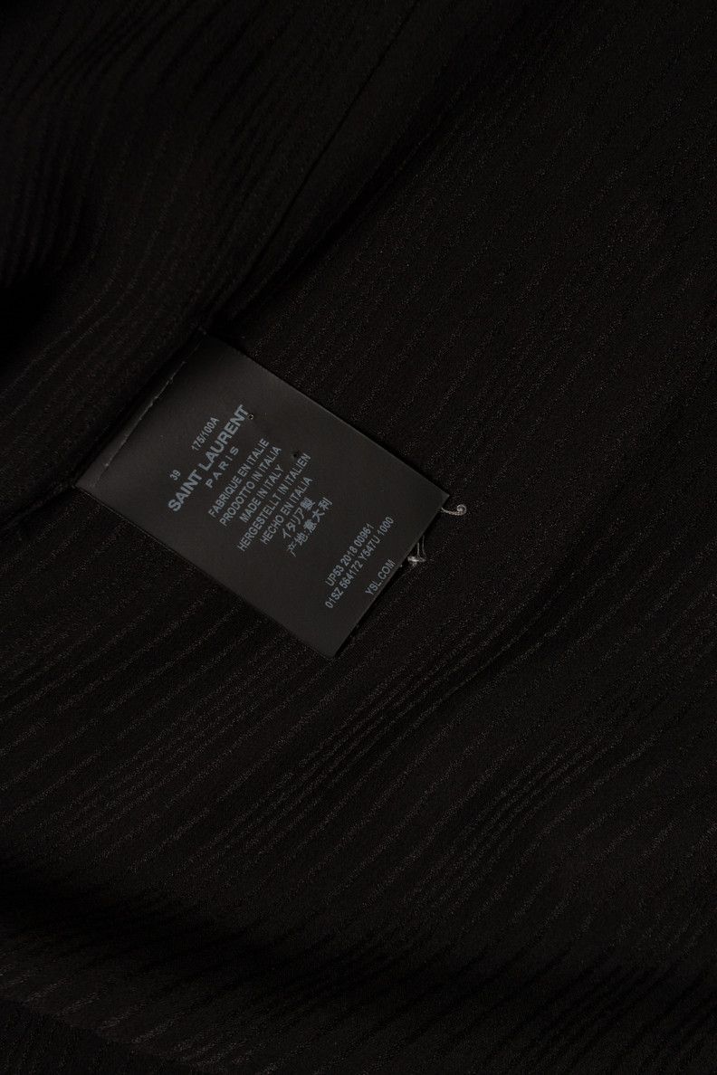 Saint Laurent Paris Saint Laurent, Black striped silk shirt Size US S / EU 44-46 / 1 - 5 Thumbnail