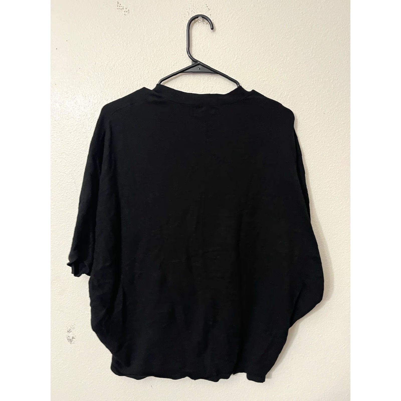 Express VINTAGE Express Cardigan Sweater Women Large Black Short Sleeve Button Down All Seasons Size L / US 10 / IT 46 - 3 Thumbnail