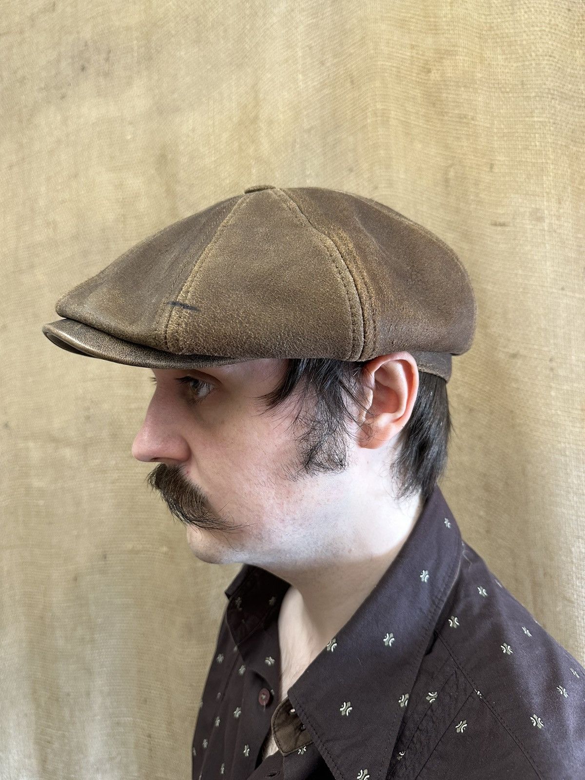 image of Stetson Newsboy Cap - Brown, Men's