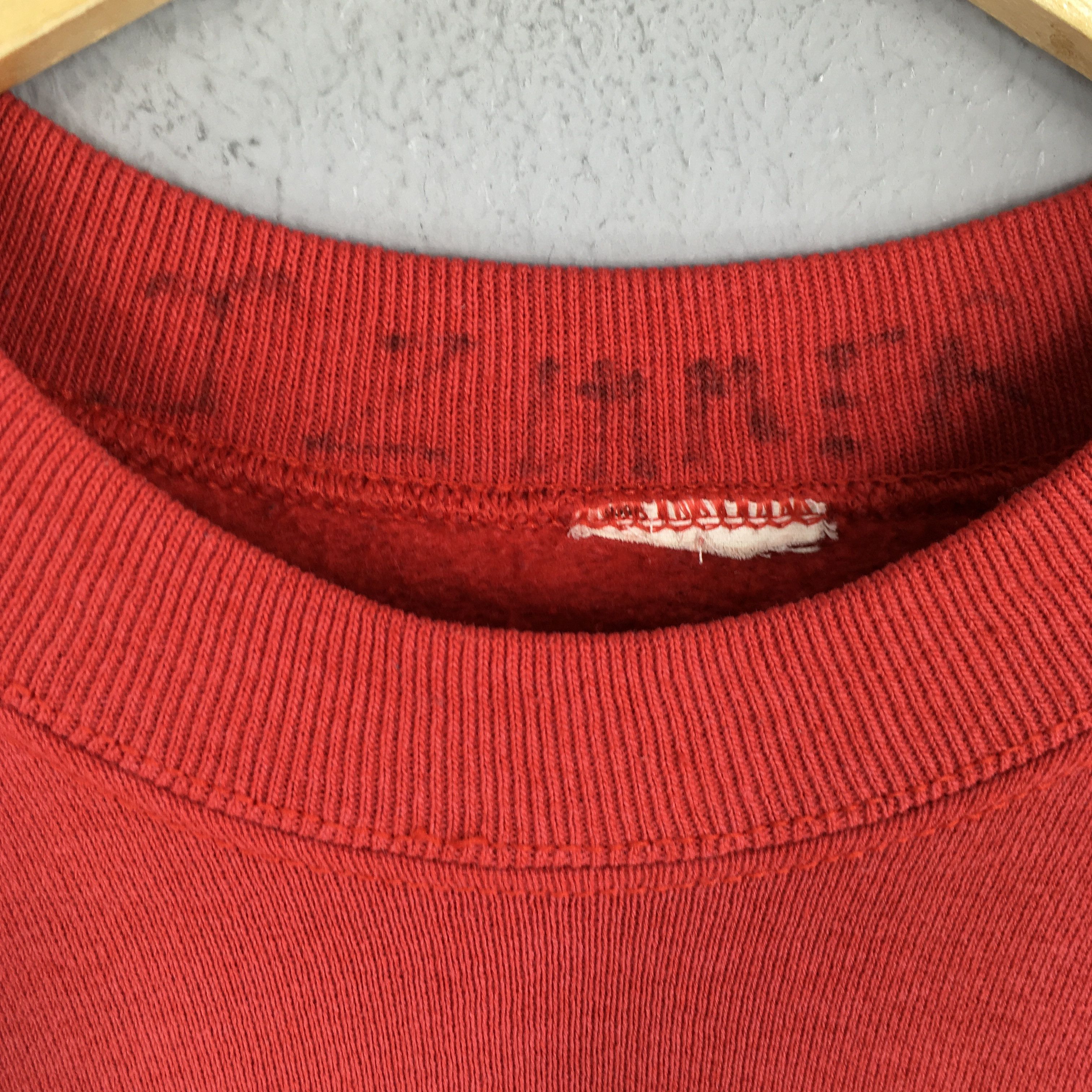 Habitat × Vintage Vintage 80s Deer Animal Whitetail Red Sweatshirt Medium Size US M / EU 48-50 / 2 - 5 Thumbnail