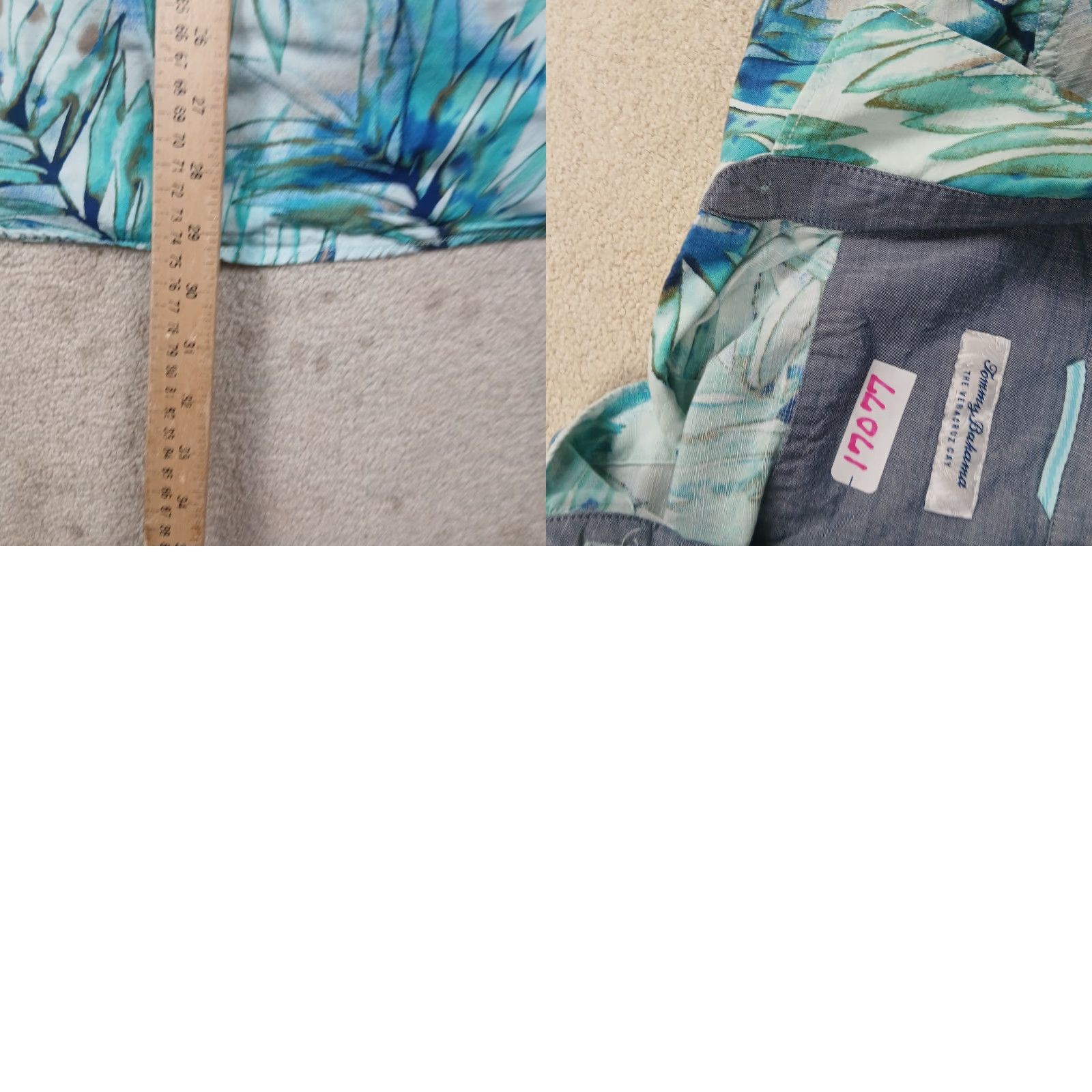 Tommy Bahama Tommy Bahama Veracruz Cay Button-Up Shirt Mens XL Green Floral Shirt Blocked for Seasonal Comfort Size US XL / EU 56 / 4 - 8 Thumbnail