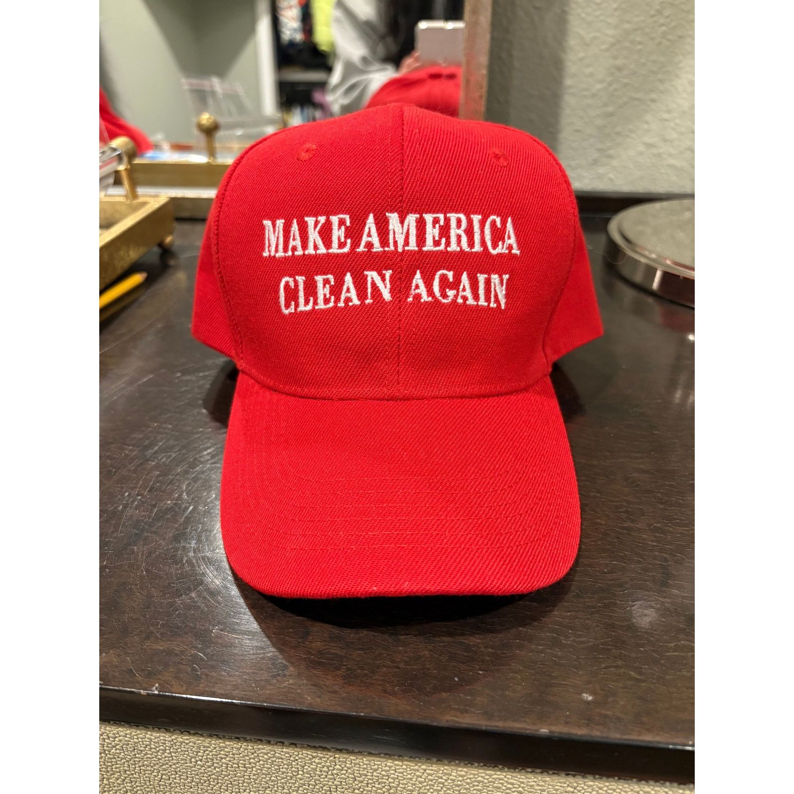Vintage IWC Cleaning “Make America Clean Again” Red Cap Size ONE SIZE - 1 Thumbnail