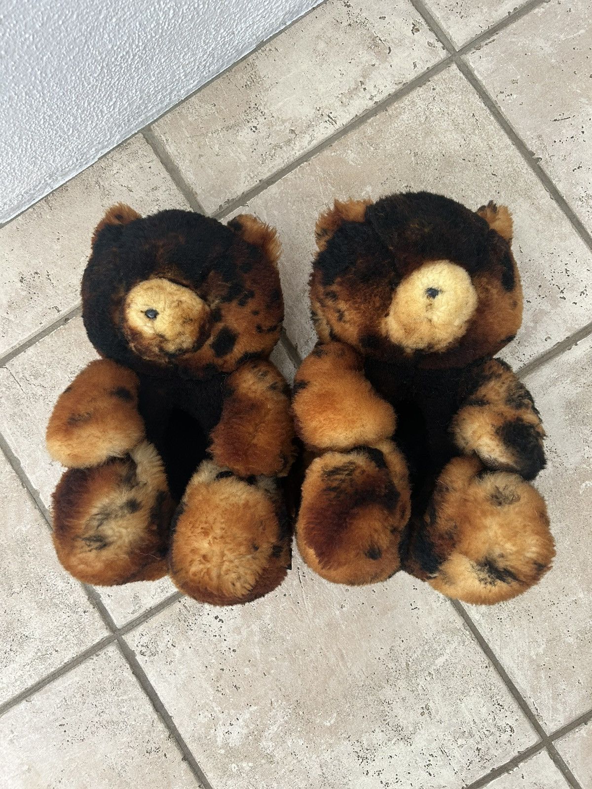 image of Vetements Cutest Ever Teddy Bear Slipper Slip Ons, Men's (Size 6)