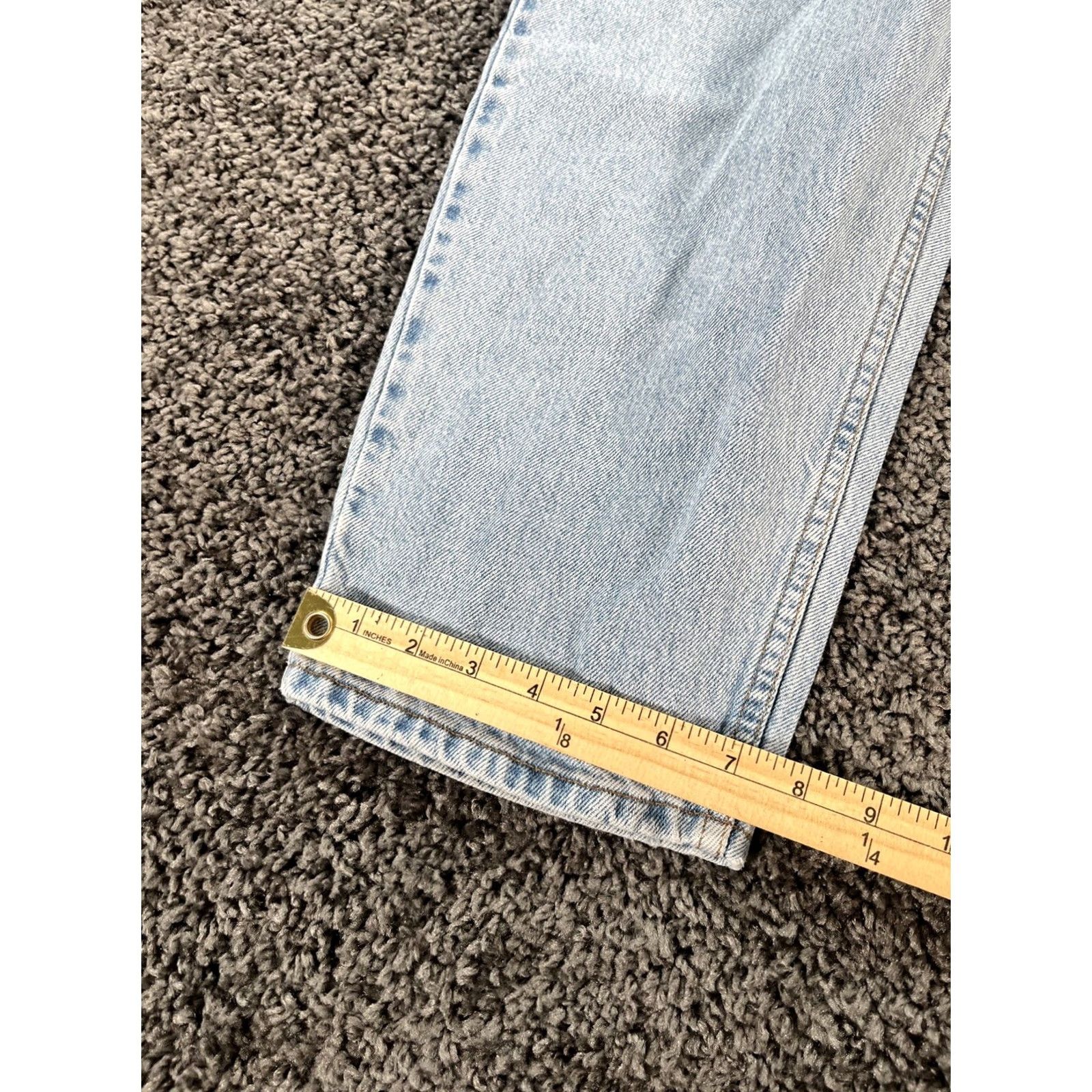 Vintage VINTAGE Levis 560 Jeans Mens 38x32 Blue 560 Loose Fit Tapered Leg Orange Tab 90s Mens jeans Blue 90s Levis Comfort Easy Care USA 5-Pocket Denim Size US 38 / EU 54 - 3 Thumbnail