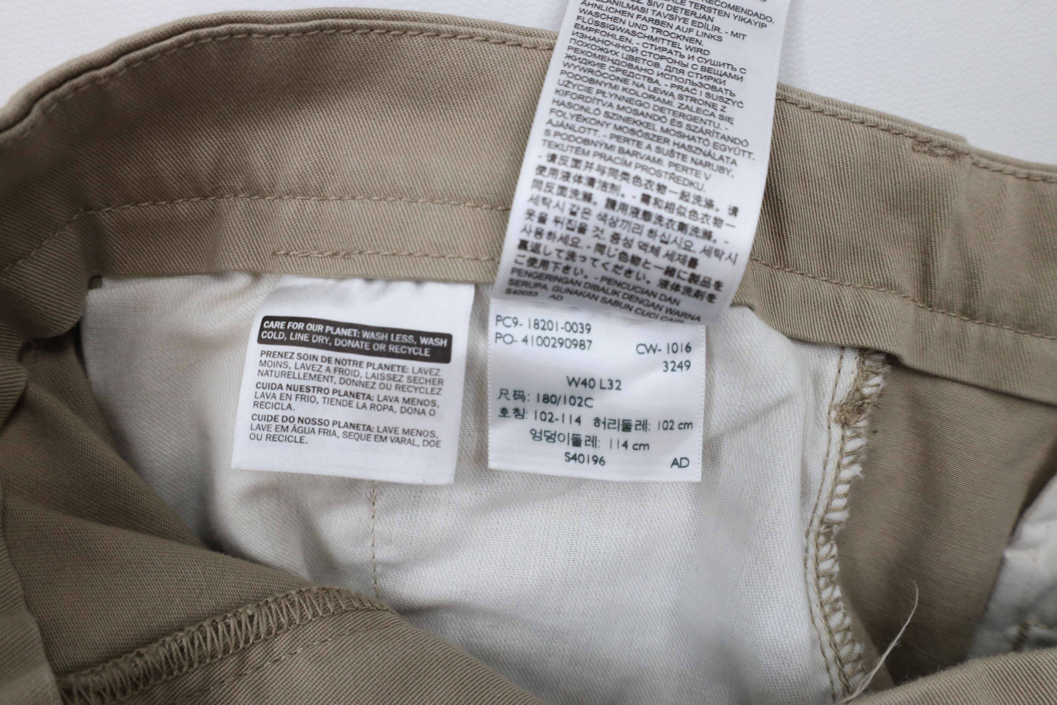 Levi's × Vintage Vintage Y2K Levis Wide Leg Chino Pants Trousers Beige Size US 40 / EU 56 - 7 Thumbnail