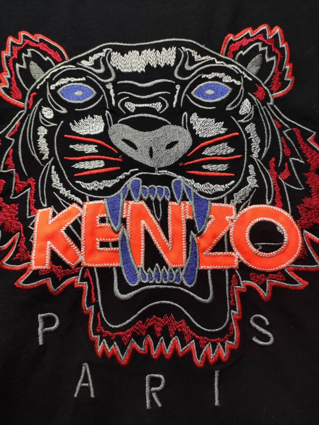Kenzo Kenzo Paris Big Logo Tiger Embroidered T-shirt Size US S / EU 44-46 / 1 - 3 Thumbnail