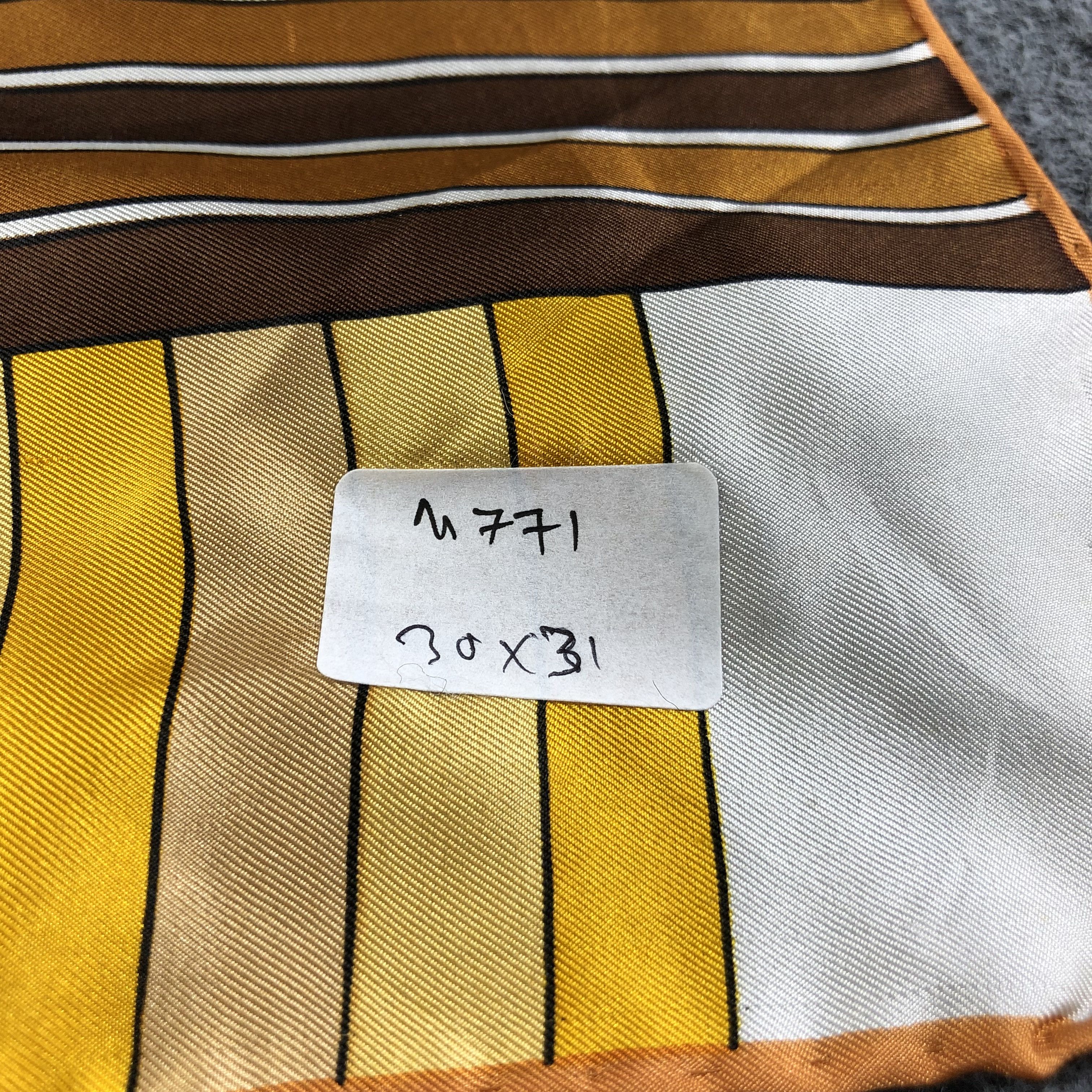 Japanese Brand Raoul Bruckert Abstract Hand Rolled Silk Scarf M771 Size ONE SIZE - 10 Thumbnail