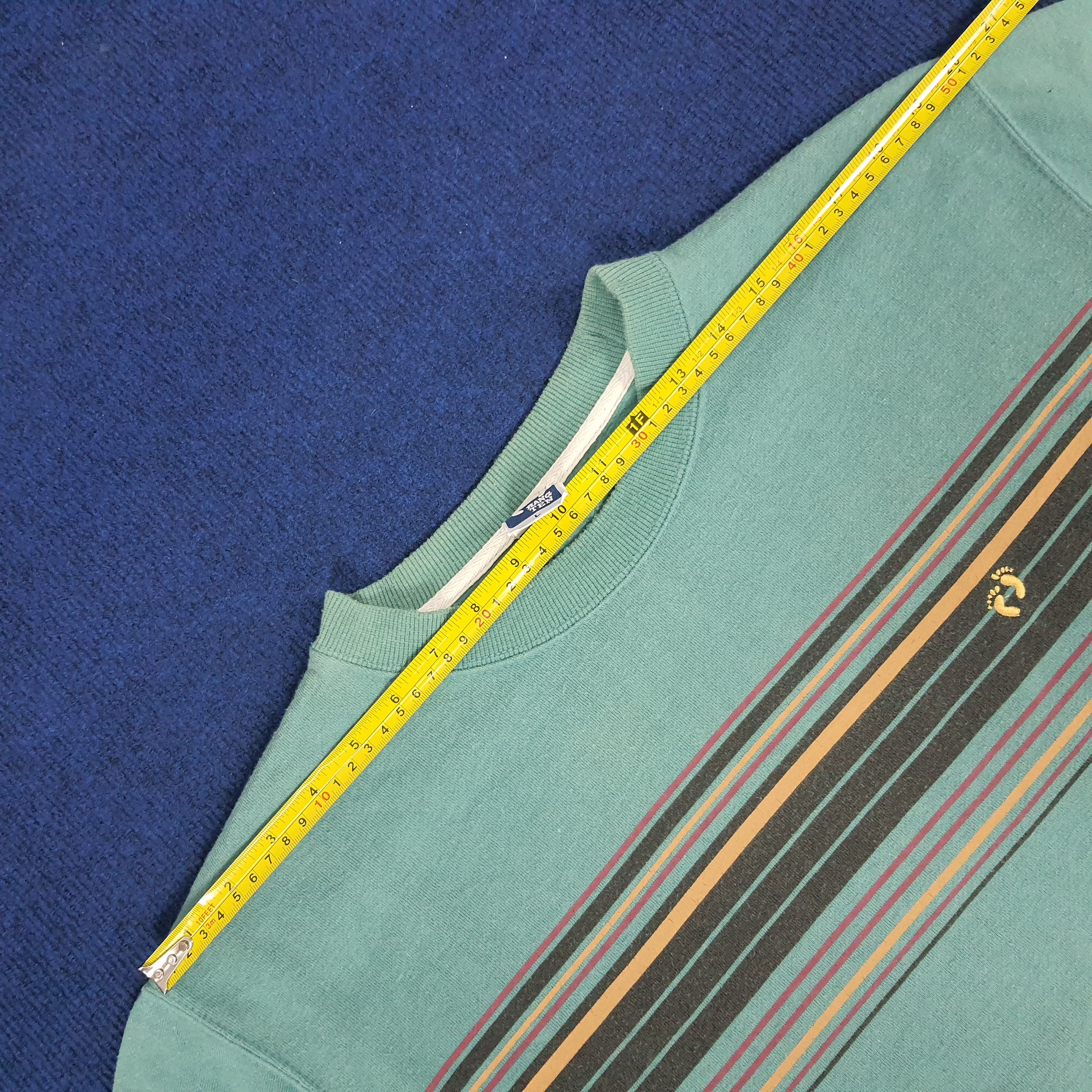 Hang Ten × Vintage Vintage Hang Ten Striped Sweatshirts Size US M / EU 48-50 / 2 - 12 Thumbnail
