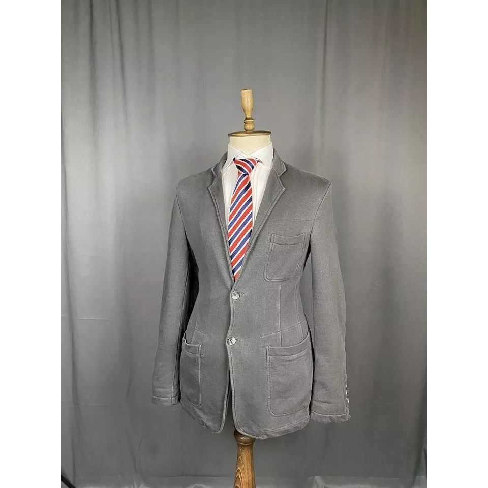 Dolce & Gabbana Dolce&Gabbana Men's Gray Summer Blazer Sportcoat Jacket Size Size 46R - 4 Thumbnail
