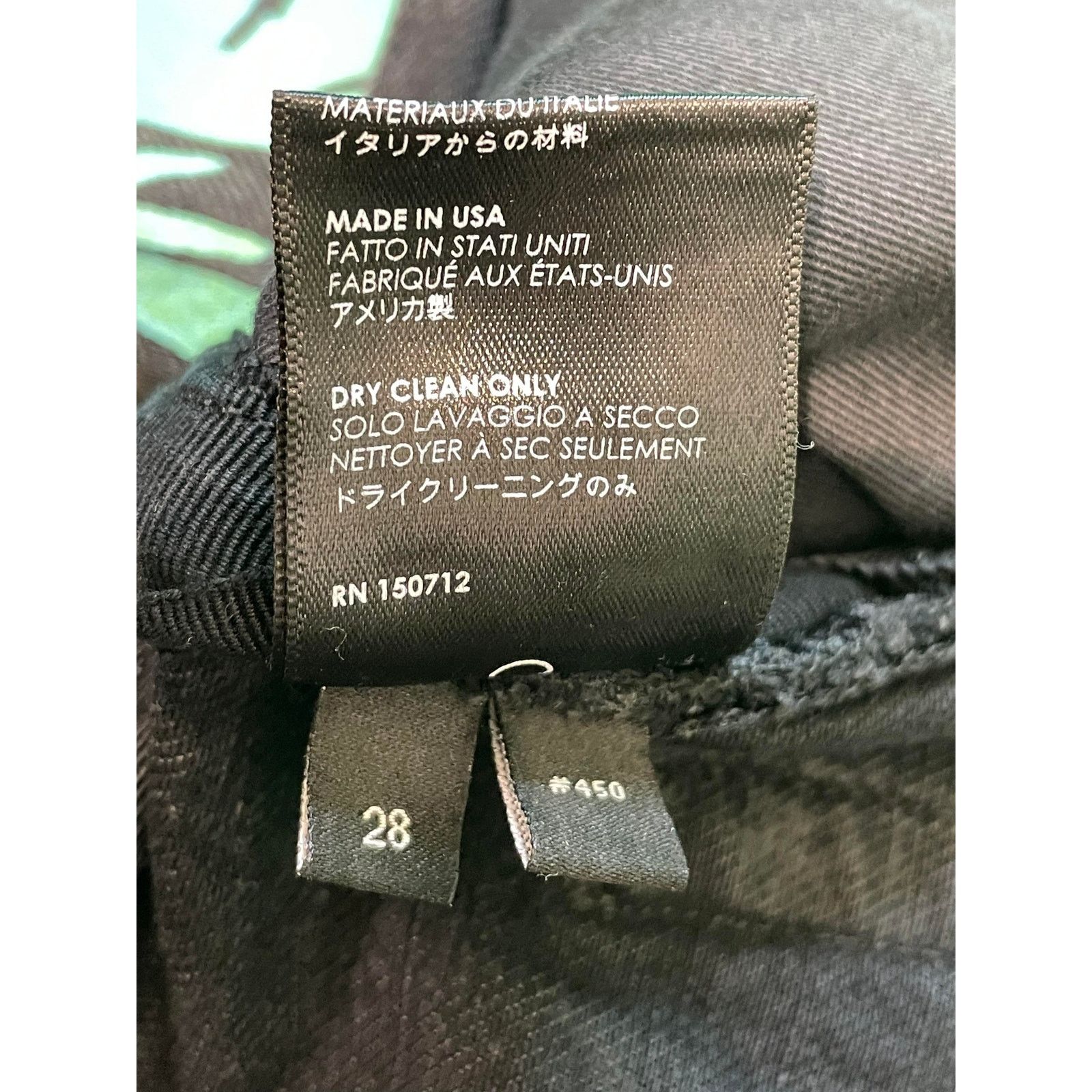 Amiri Amiri Palm Tree Black Jean Shorts Size US 28 / EU 44 - 5 Thumbnail