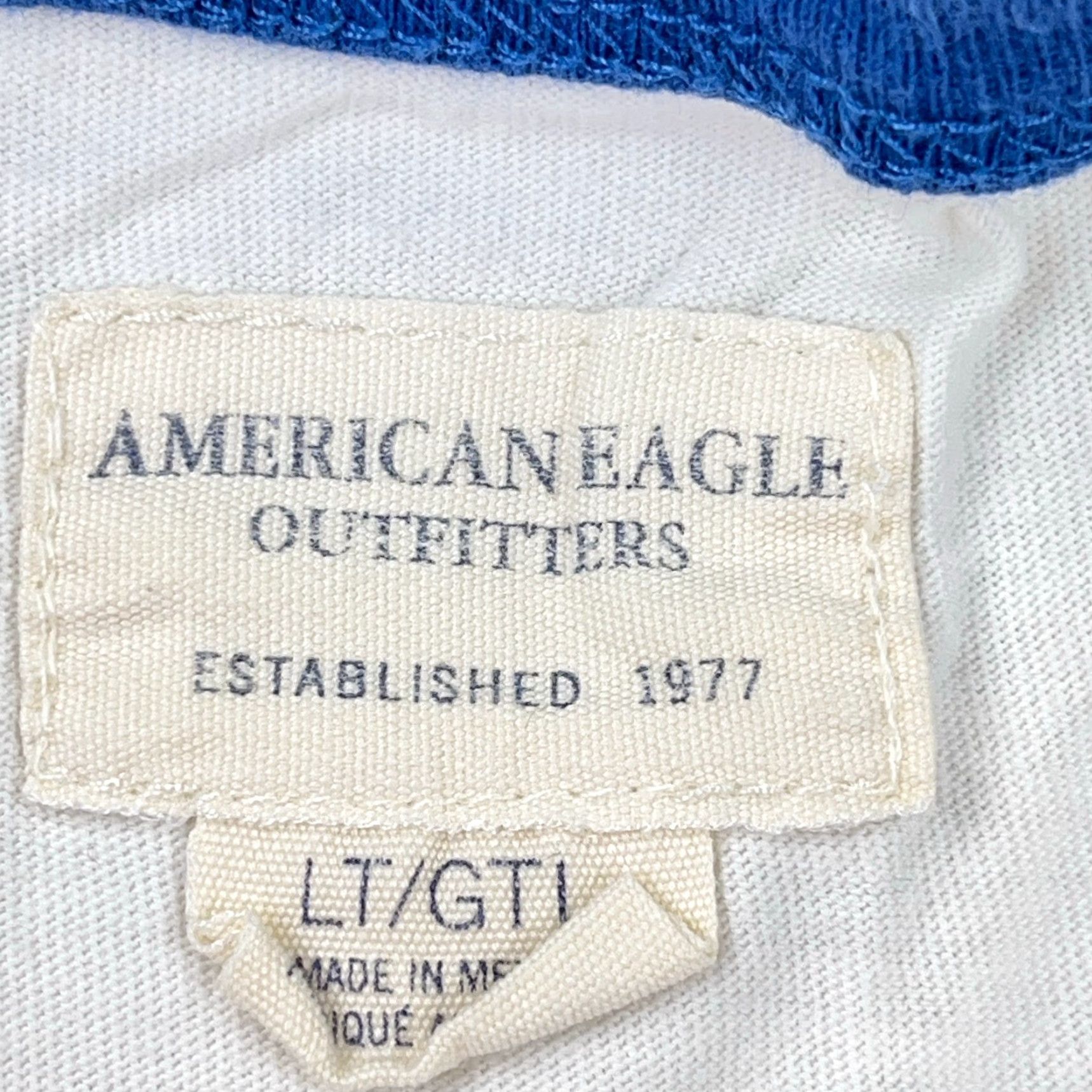 American Eagle Outfitters VINTAGE American Eagle Outfitters Shirt Men L Blue Raglan Graphic Print 90s Retro Band Hipster Rockabilly Mens Size US L / EU 52-54 / 3 - 5 Thumbnail