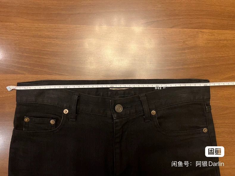 Saint Laurent Paris Saint Laurent Paris 15fw Runway Black D02 Basic Jeans Size US 30 / EU 46 - 6 Thumbnail