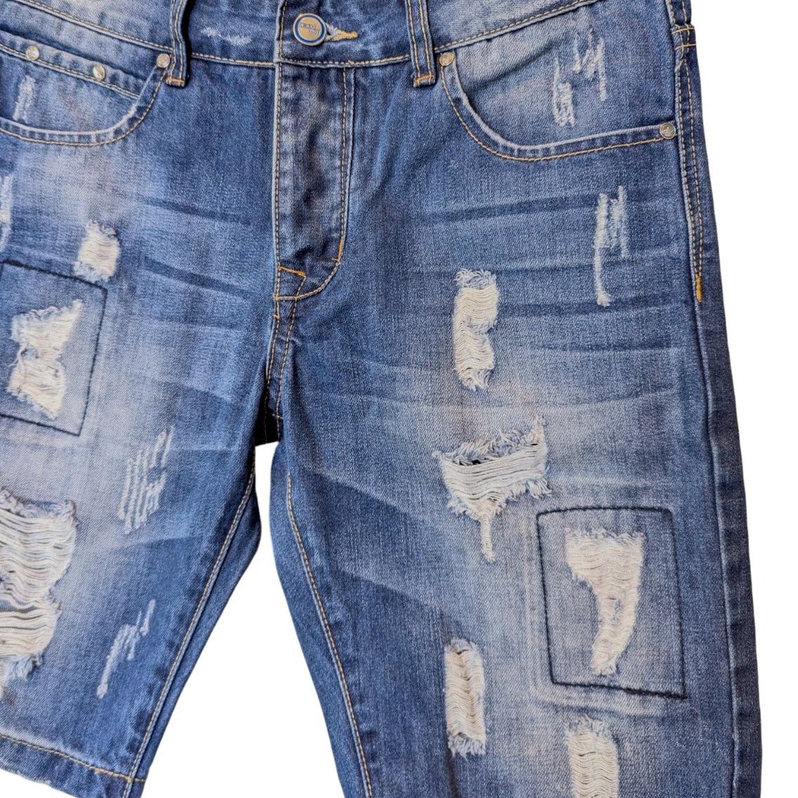 Other Tony Moro Nottingham Distressed Jean Shorts Size 32 Size 32" / US 10 / IT 46 - 3 Thumbnail