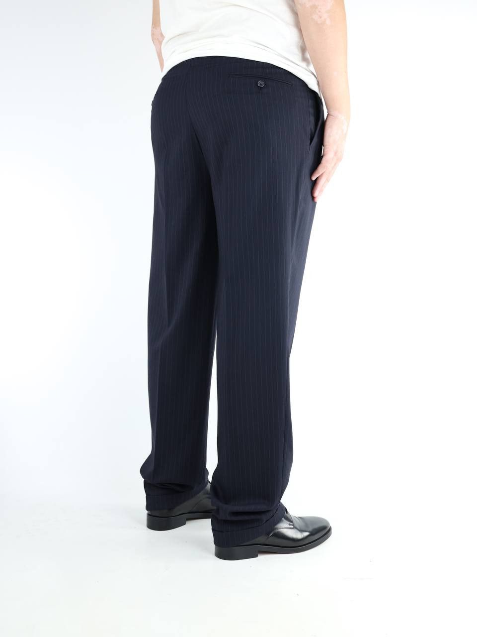 Oscar De La Renta OSCAR DE LA RENTA Striped formal trousers Size 54R - 4 Thumbnail