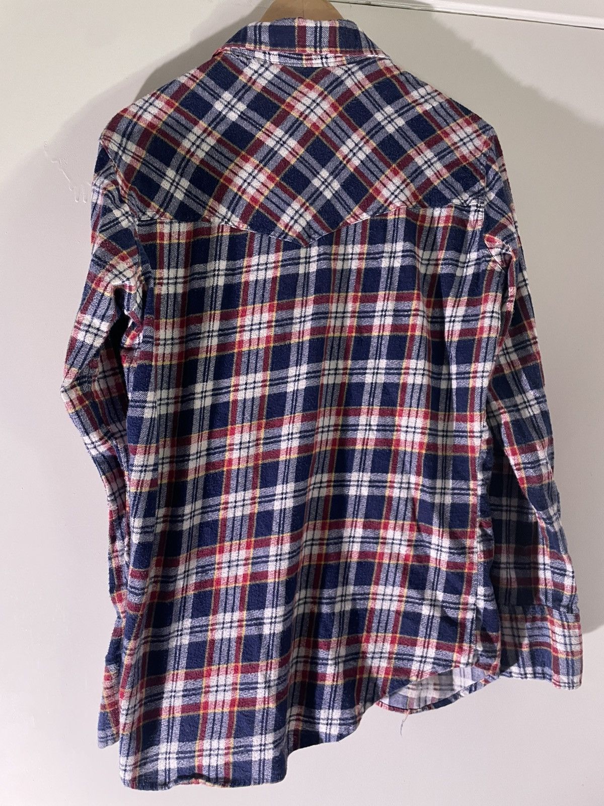 Vintage 70’s 80’s VTG Vintage Sears Western Wear Blue Flannel Shirt Size US S / EU 44-46 / 1 - 2 Thumbnail