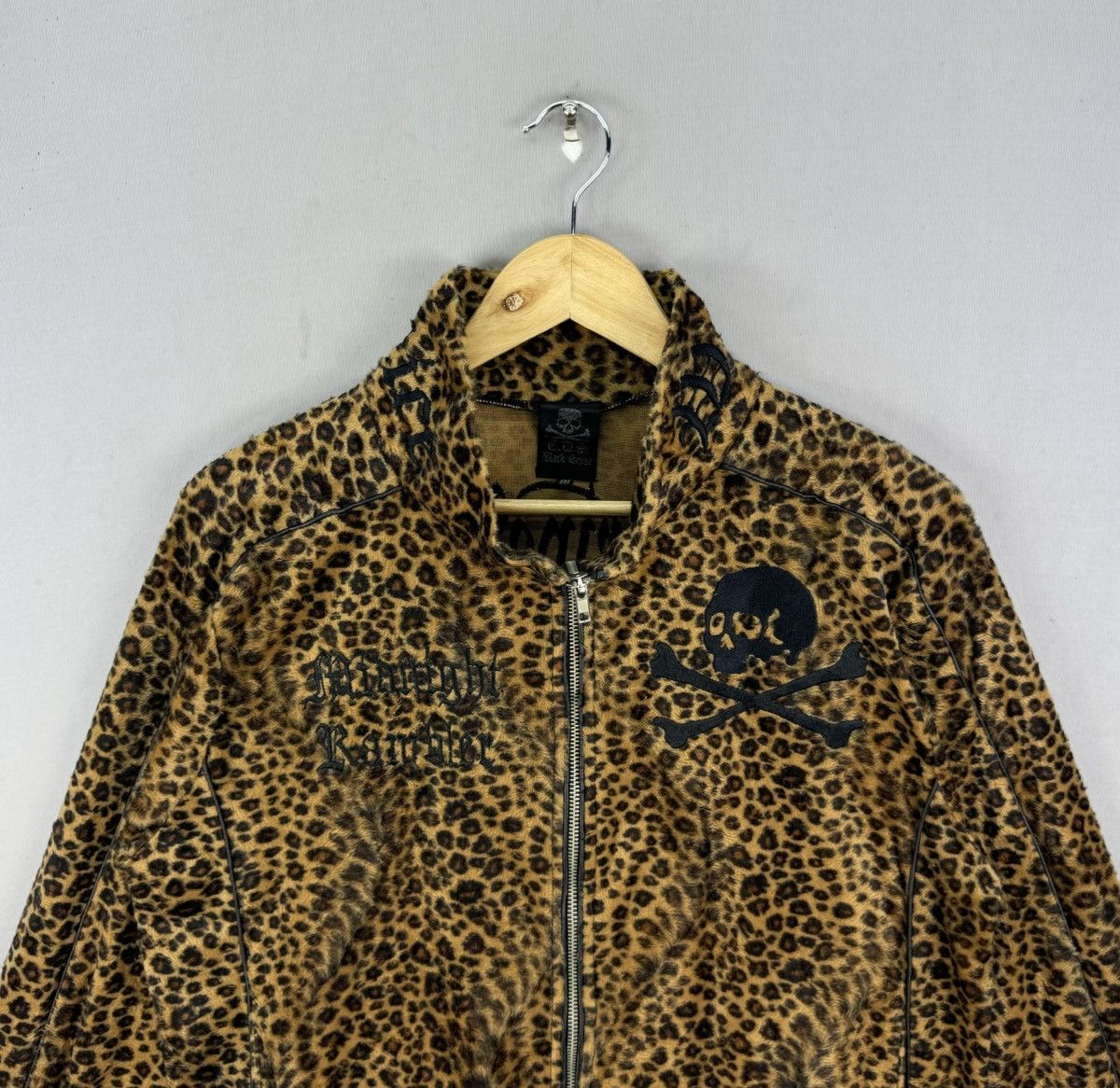 Japanese Brand C.D.S Black Sense Leopard Print Track Jacket Size US M / EU 48-50 / 2 - 7 Thumbnail