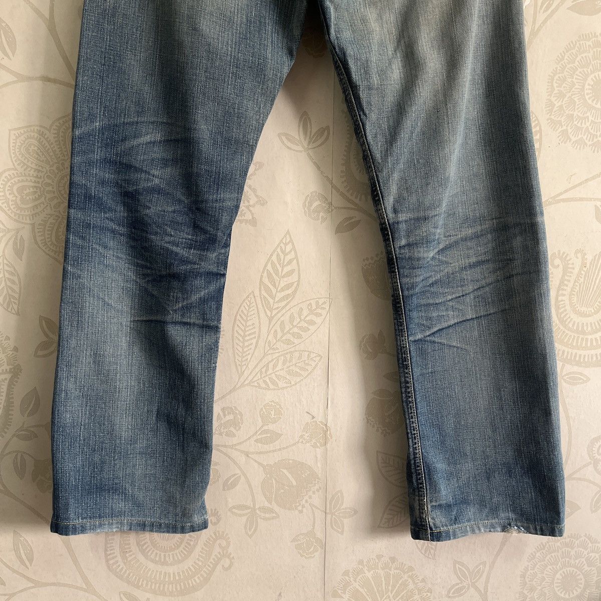 Japanese Brand × Lee × Vintage Vintage 1980s Redline Selvedge Lee Distressed Denim Size 28" / US 6 / IT 42 - 13 Thumbnail