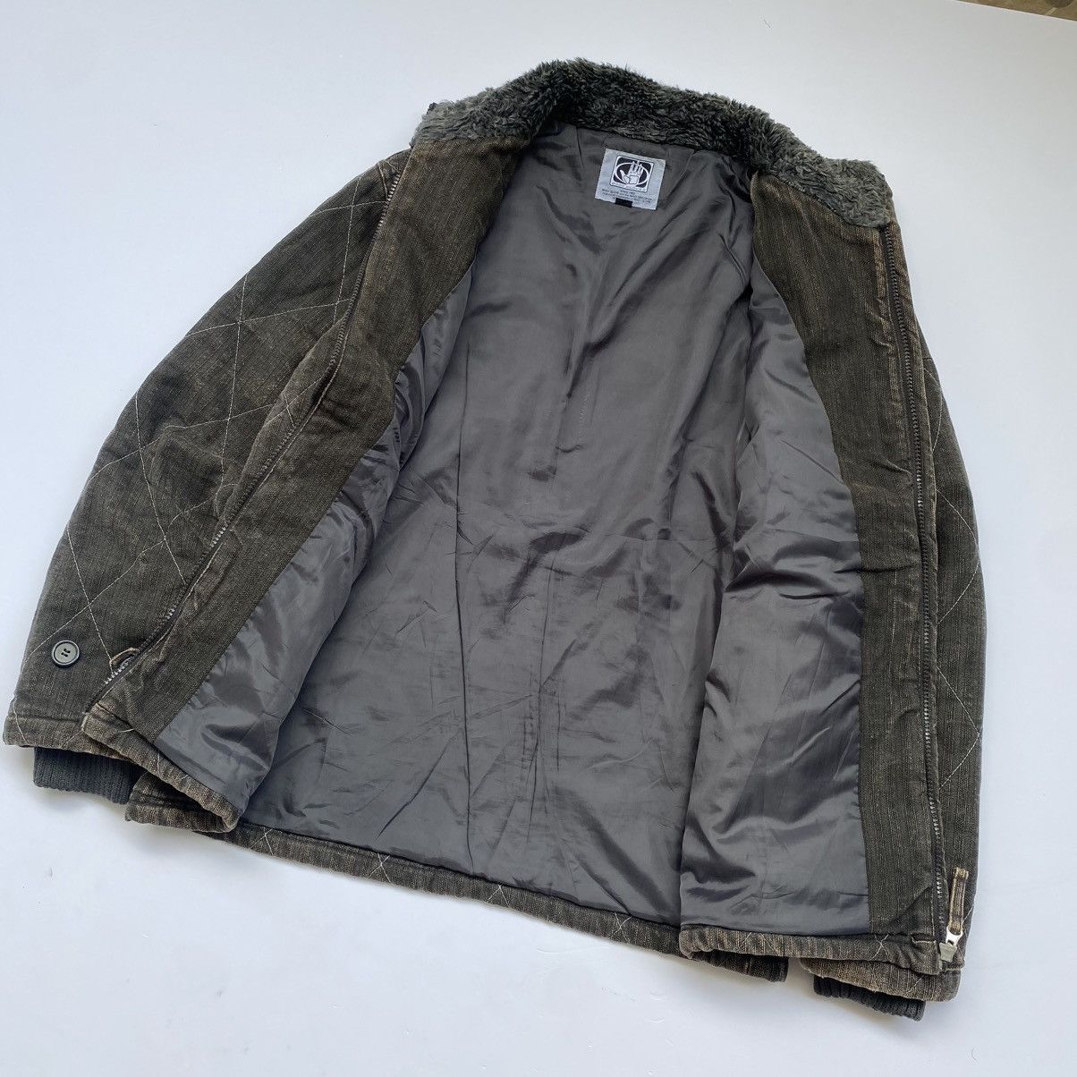 Body Glove × Mambo × Quiksilver 1990s-Body Glove Canvas Detroit Fur Collar Jacket Size US M / EU 48-50 / 2 - 3 Thumbnail