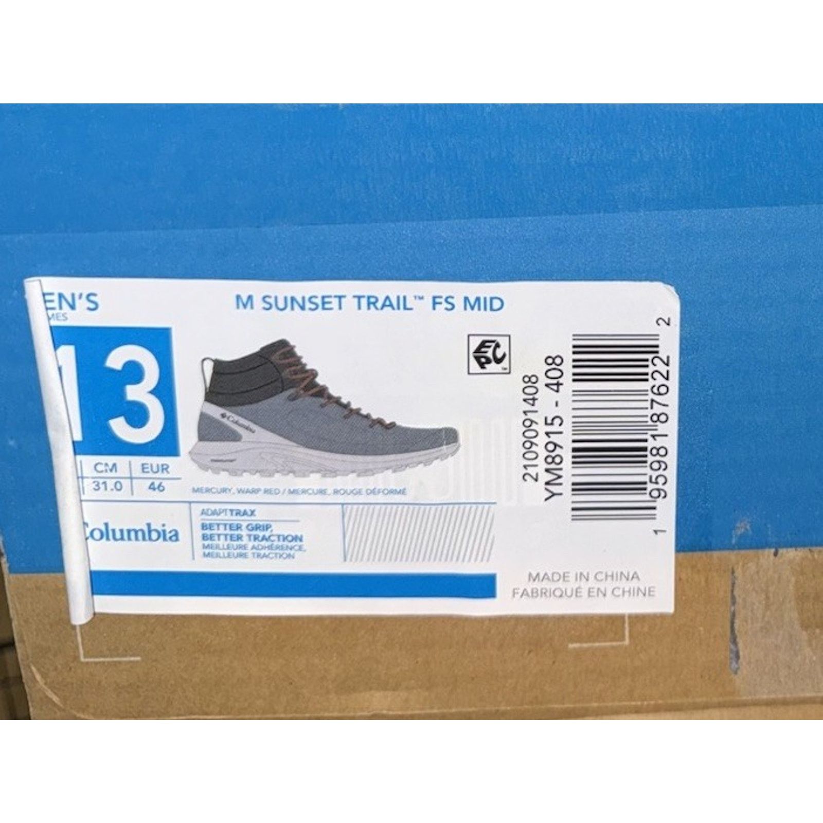 Columbia Columbia M Sunset Trail MID Gray Men's Size 13 NEW Size US 13 / EU 46 - 12 Thumbnail