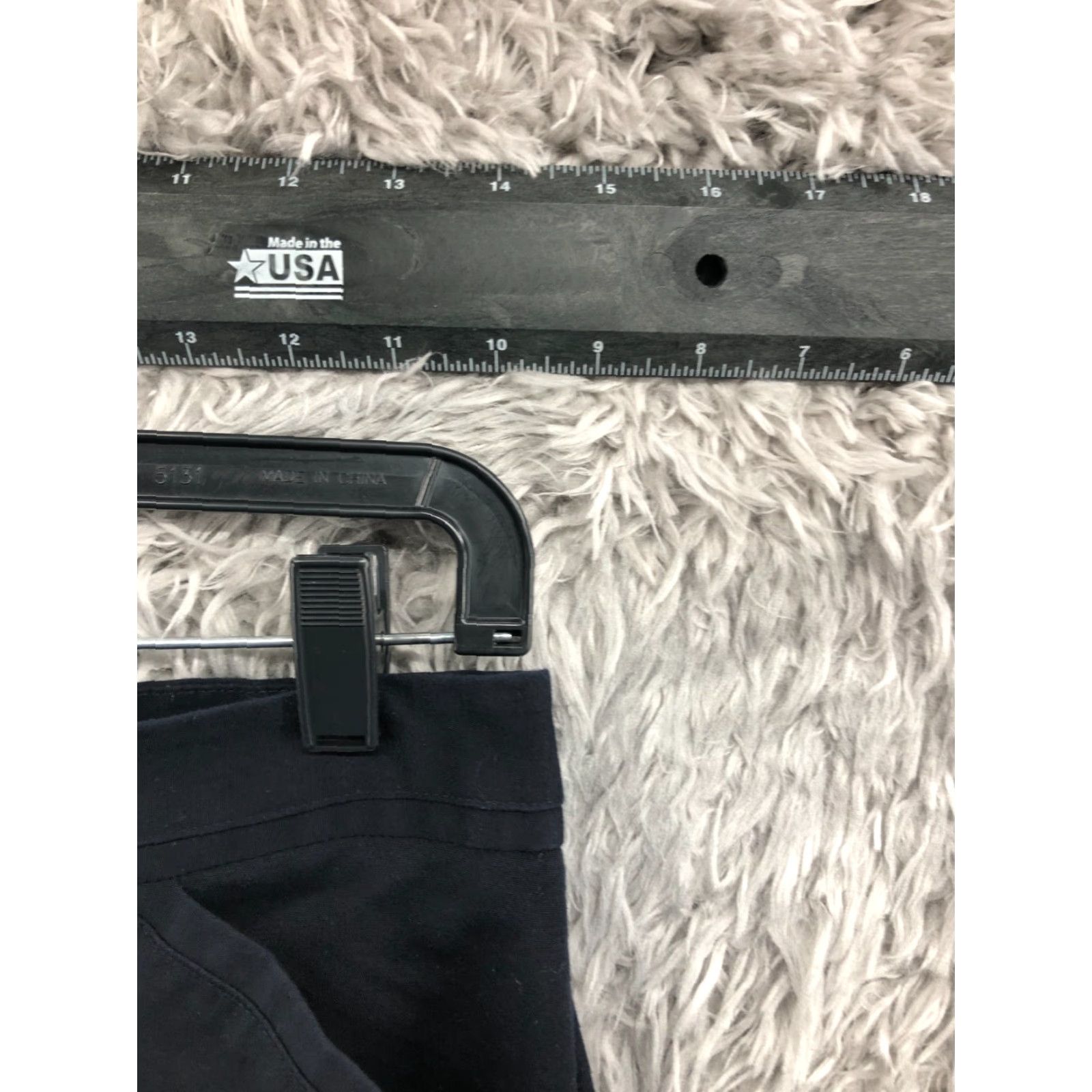 Vintage Rafaella Curvy Straight Pants 4P Petite Womens Mid Rise Black Hook Eye Size 27" / US 4 / IT 40 - 2 Thumbnail