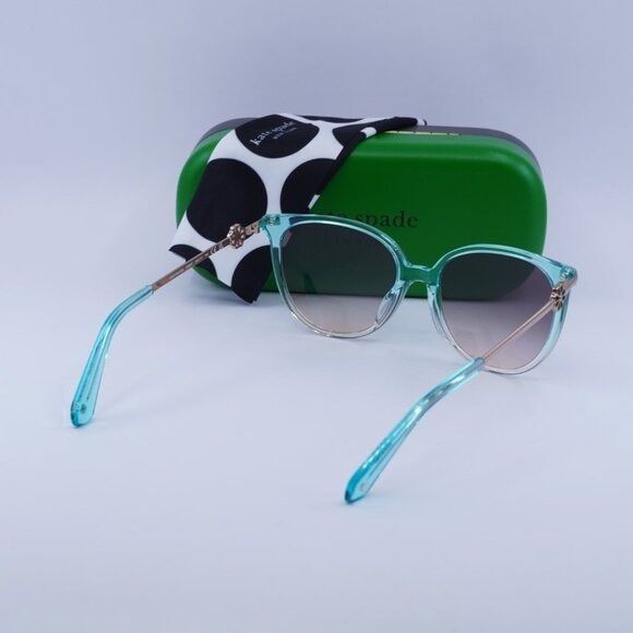 Kate Spade Kate Spade KRISTINA/G/S 0IWB FF Sunglasses Green Cat Eye Size ONE SIZE - 10 Thumbnail