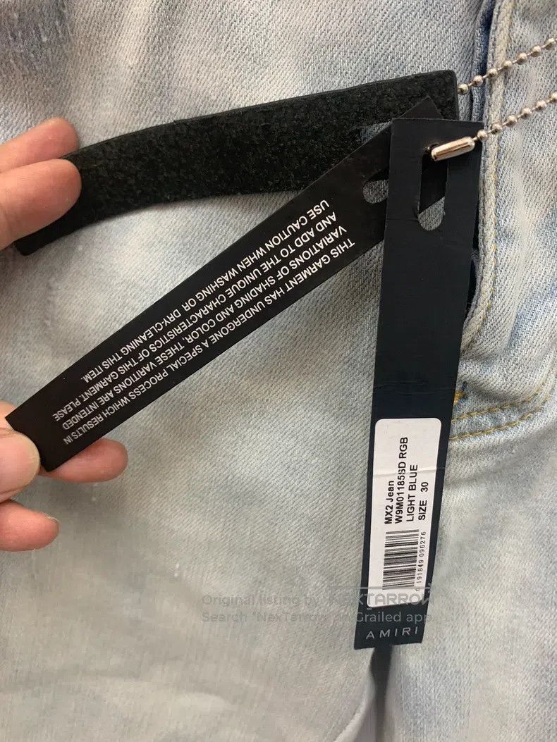 Amiri Amiri Light blue denim pants Size US 30 / EU 46 - 3 Thumbnail