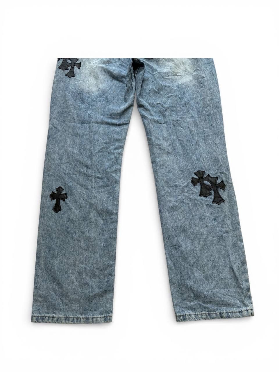 Vintage Custom Chrome Hearts Cross Style Patchwork Size US 28 / EU 44 - 8 Thumbnail