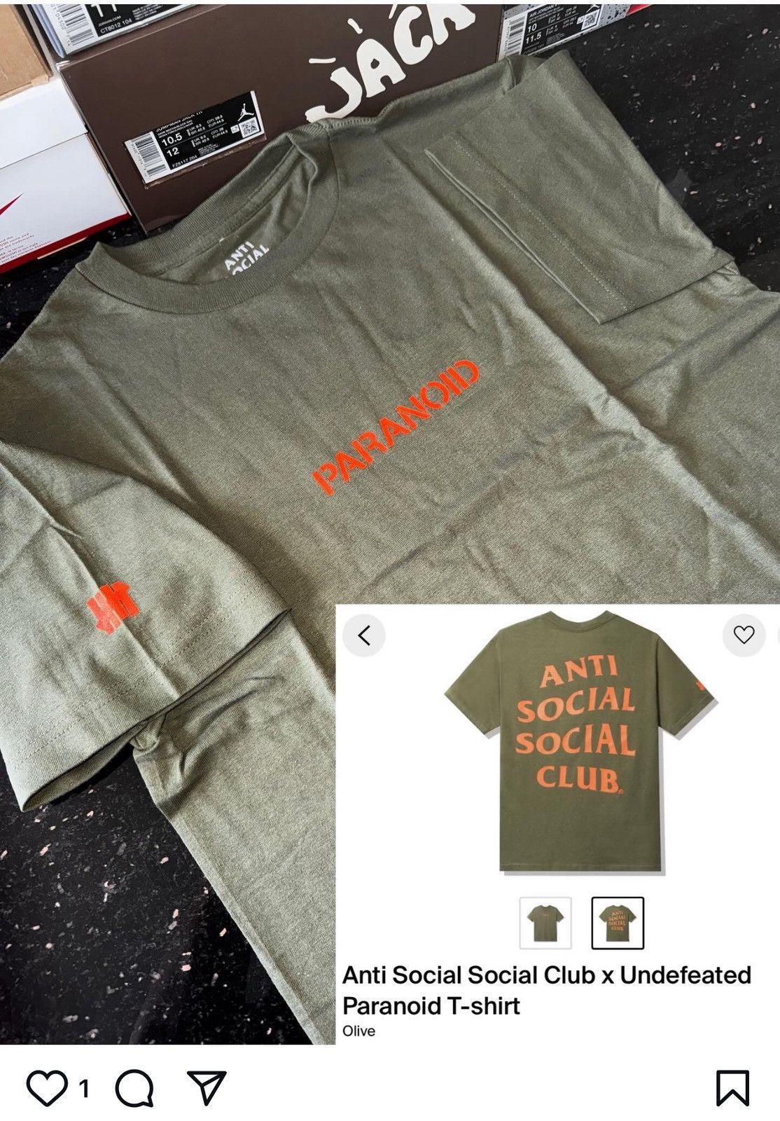 Anti Social Social Club Anti Social Social Club Size US M / EU 48-50 / 2 - 1 Thumbnail