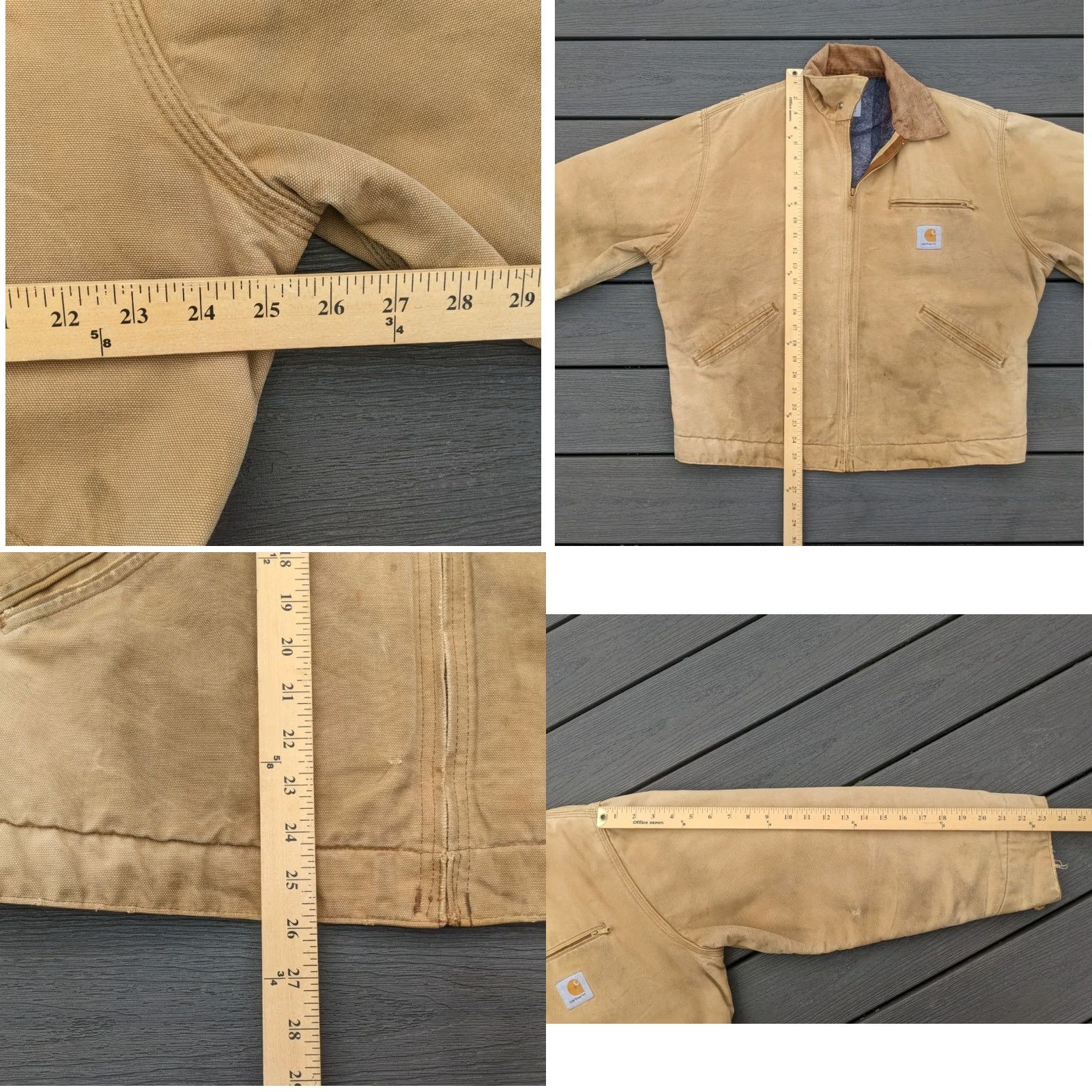 Carhartt Vintage Carhartt Detroit Jacket Distressed Faded Size US XL / EU 56 / 4 - 8 Thumbnail