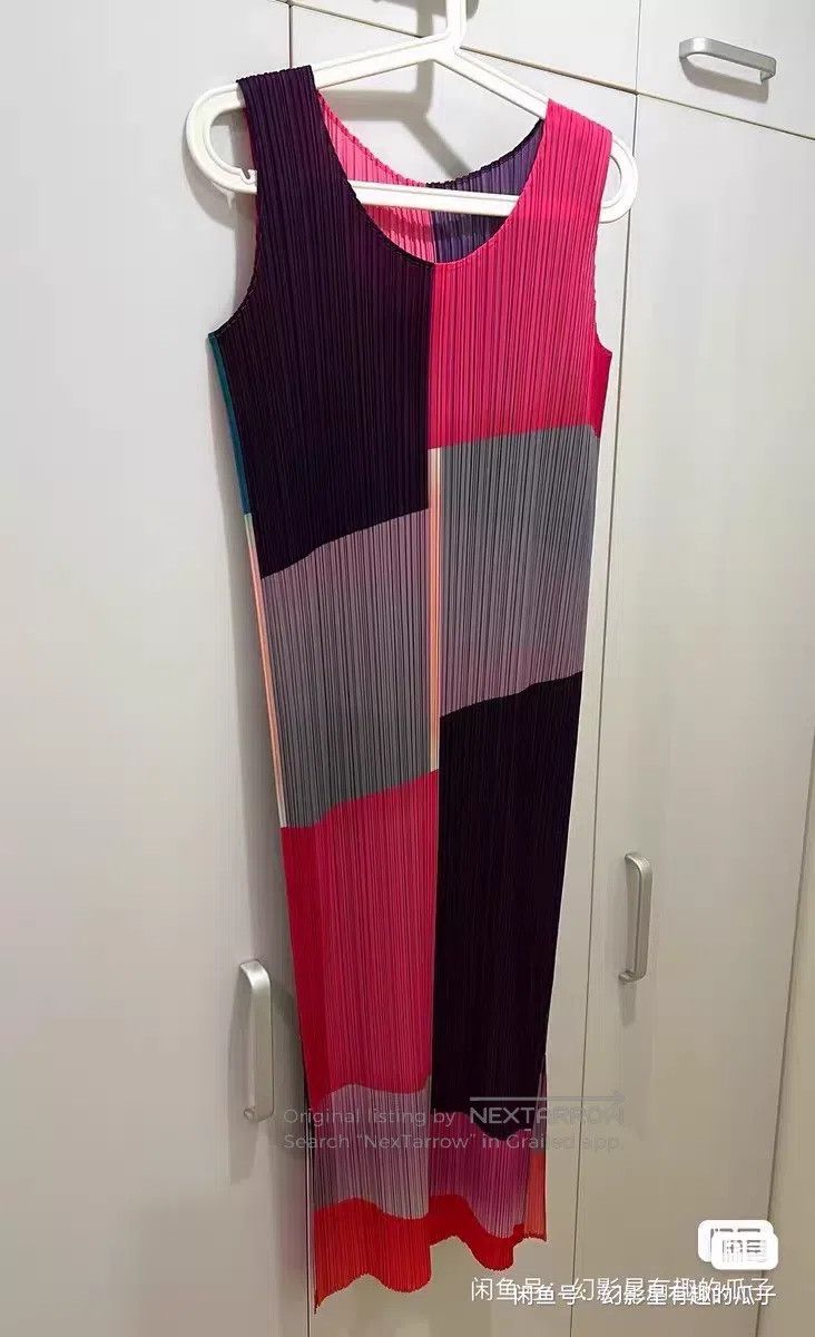 Issey Miyake Issey Miyake Color Block Spliced Dress Size M / US 6-8 / IT 42-44 - 1 Thumbnail
