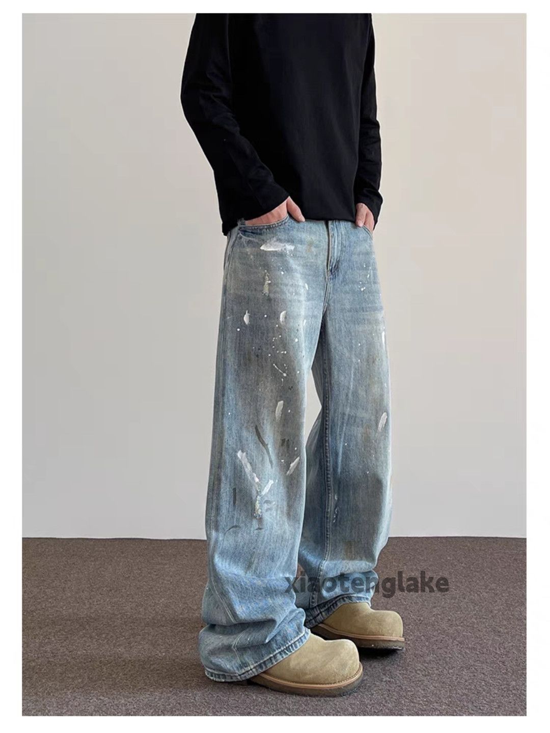 Vintage Washed faded cleanfit yuppie y2k loose hiphop jeans Size US 34 / EU 50 - 3 Thumbnail
