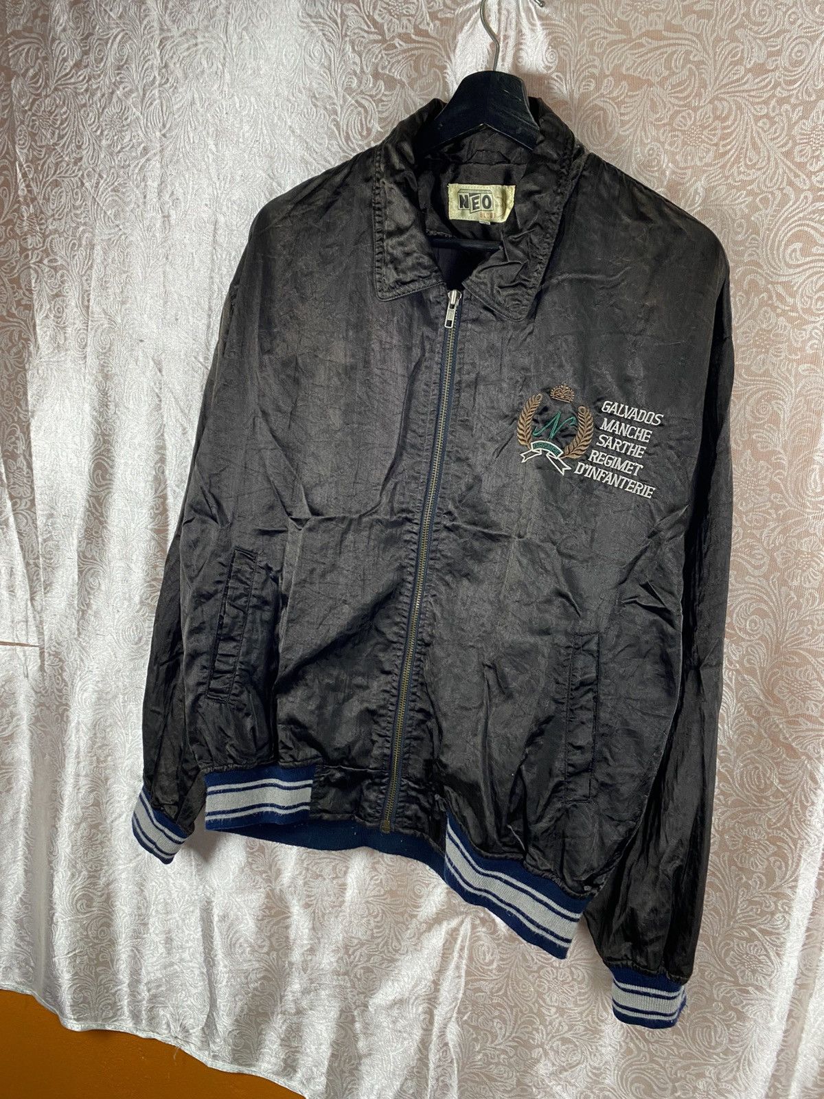 Japanese Brand Vintage Neo Blood Studio Atomic Bowling Team Jacket Black Size US M / EU 48-50 / 2 - 4 Thumbnail